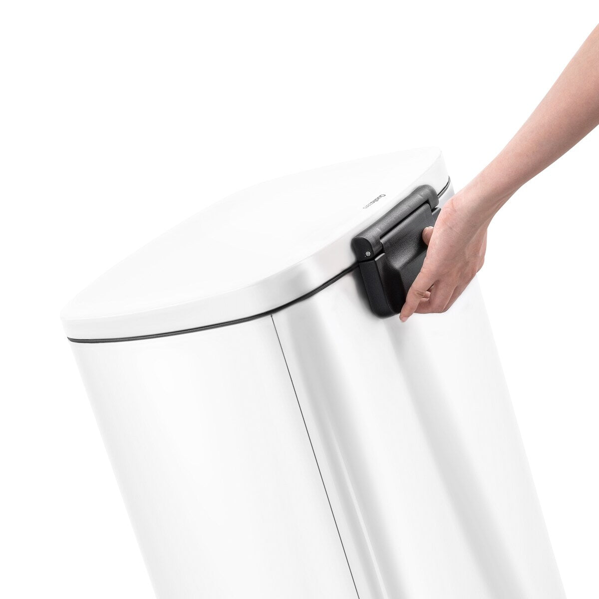 Qualiazero, poubelle à pédale rectangulaire de 13,2 gallons + deux poubelles rectangulaires de 1,3 gallon - Pack familial