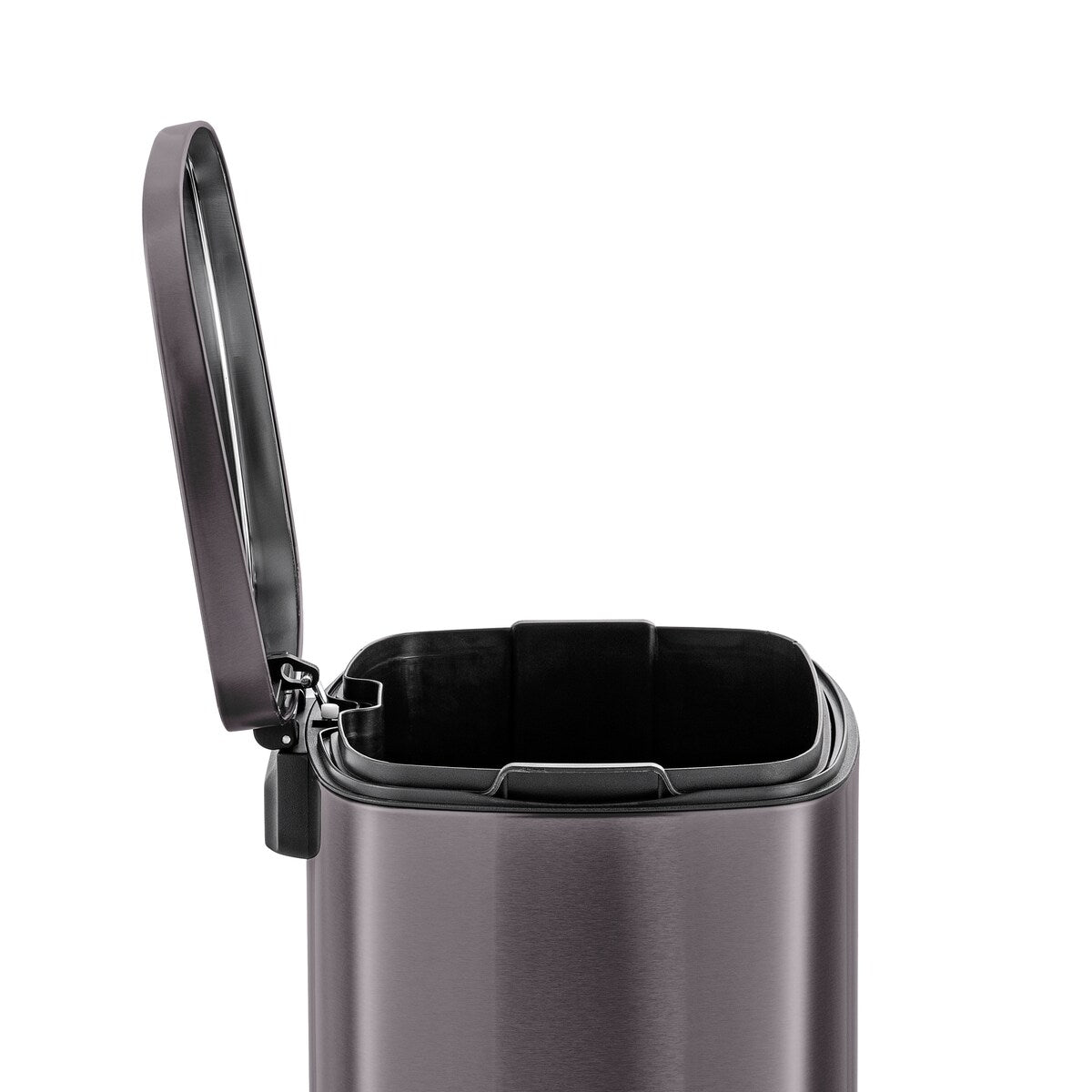 Qualiazero, poubelle à pédale rectangulaire de 13,2 gallons + deux poubelles rectangulaires de 1,3 gallon - Pack familial
