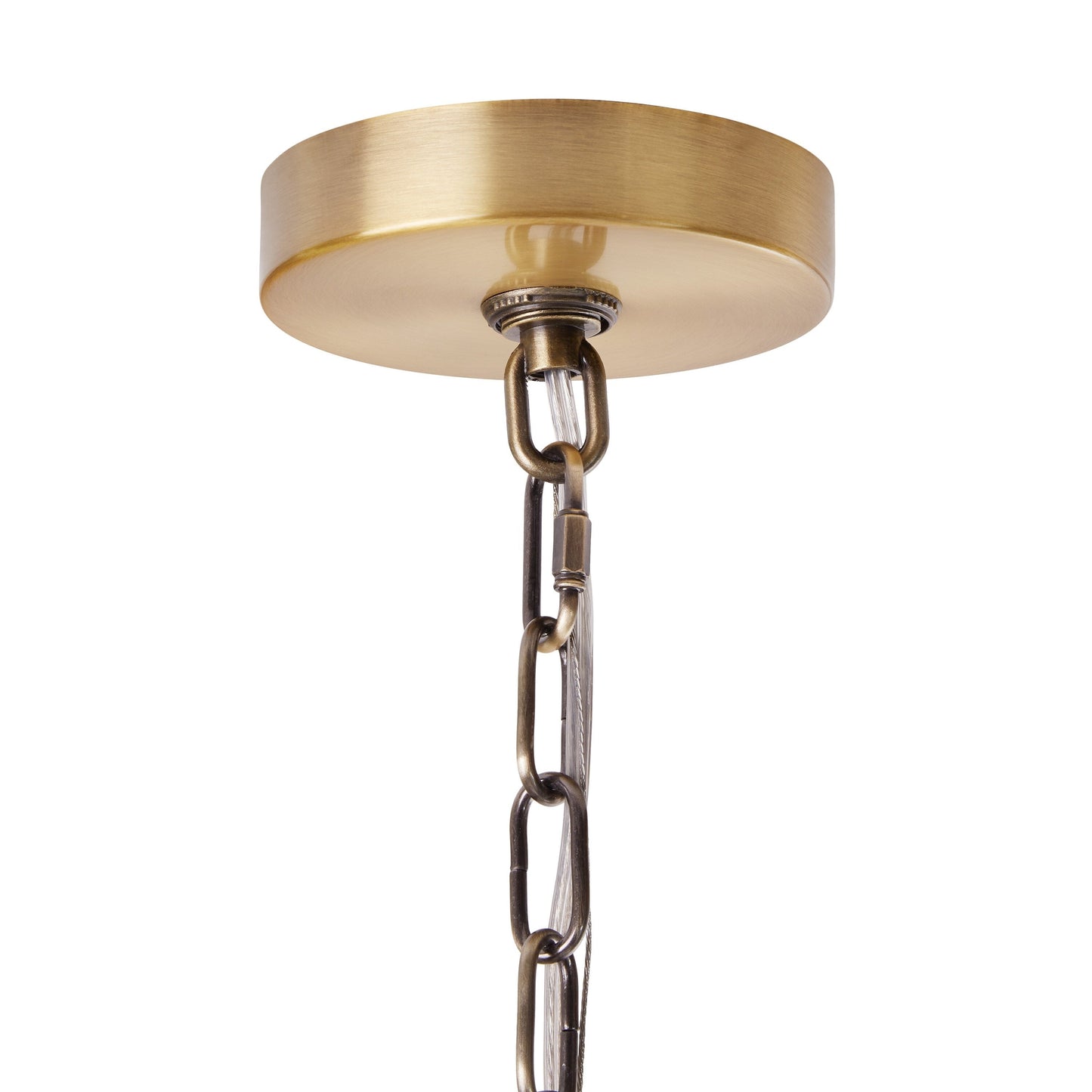 Luminaire suspendu River of Goods Bryar en laiton et cristal, 23,5 W, 3 lumières - 23,5 x 23,5 x 61,5