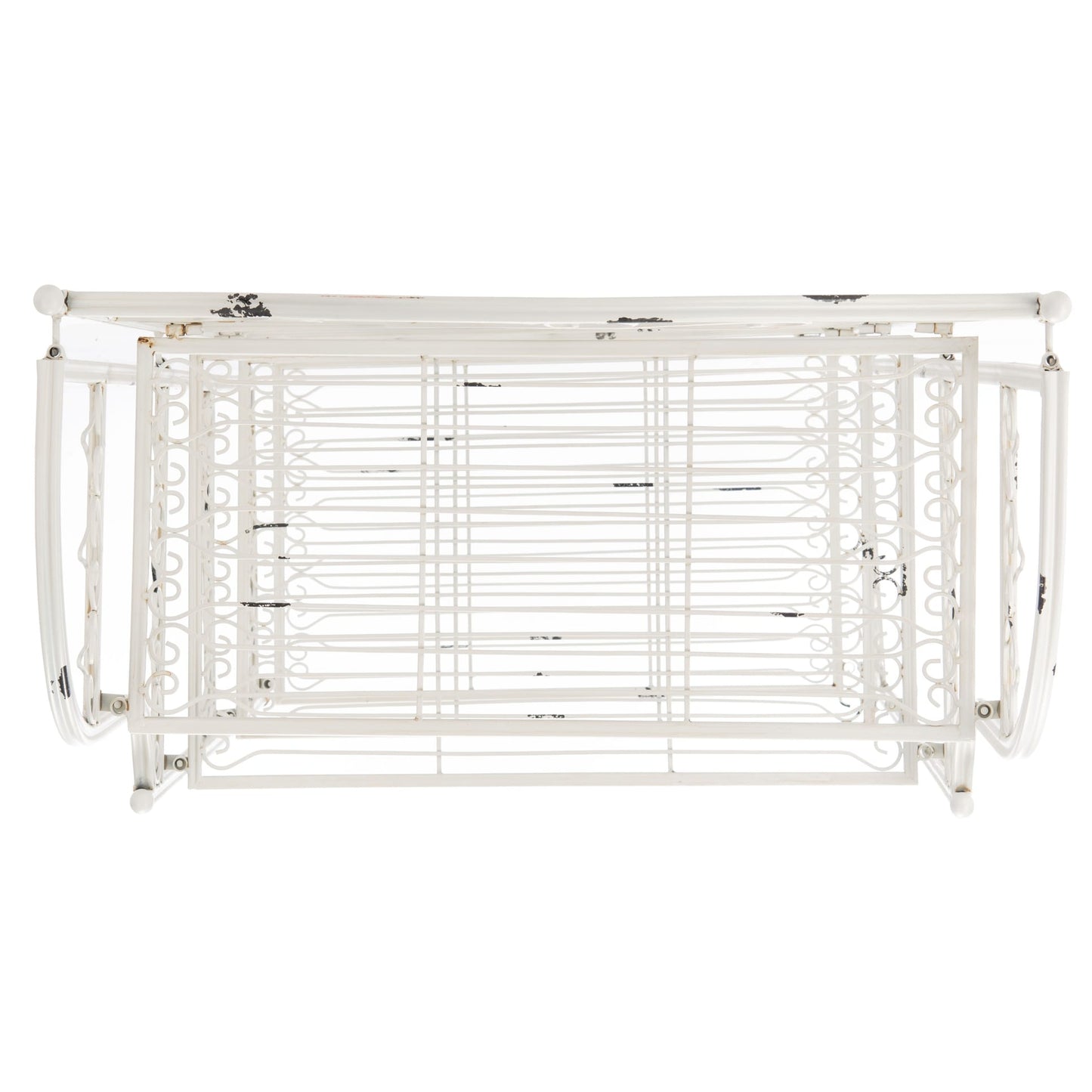 SAFAVIEH Bryn, étagère à fourreaux en fer forgé style victorien, 4 niveaux, pour extérieur - 63,5 cm L x 38,1 cm P x 160 cm H - 63,5L x 38,1P x 160H
