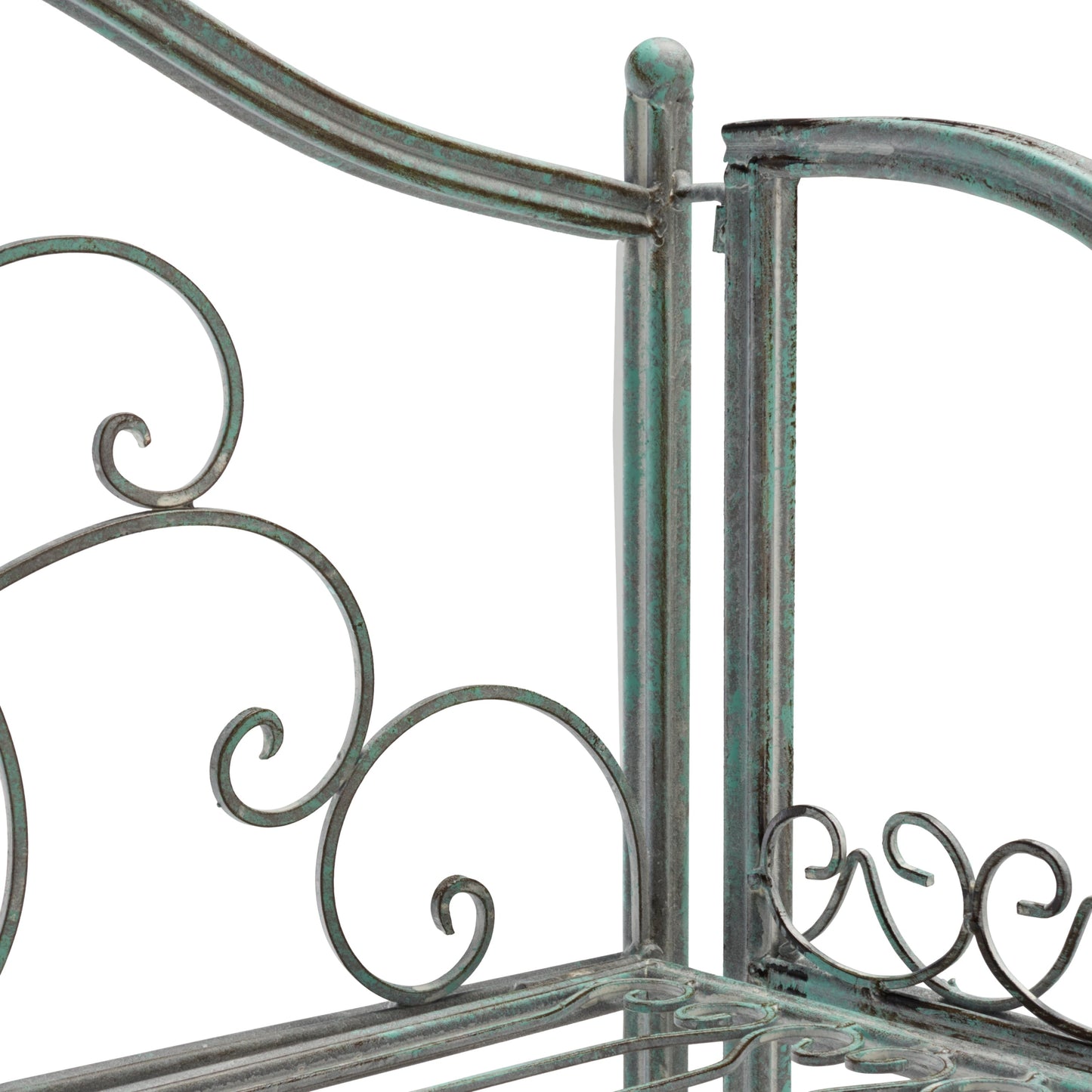 SAFAVIEH Bryn, étagère à fourreaux en fer forgé style victorien, 4 niveaux, pour extérieur - 63,5 cm L x 38,1 cm P x 160 cm H - 63,5L x 38,1P x 160H