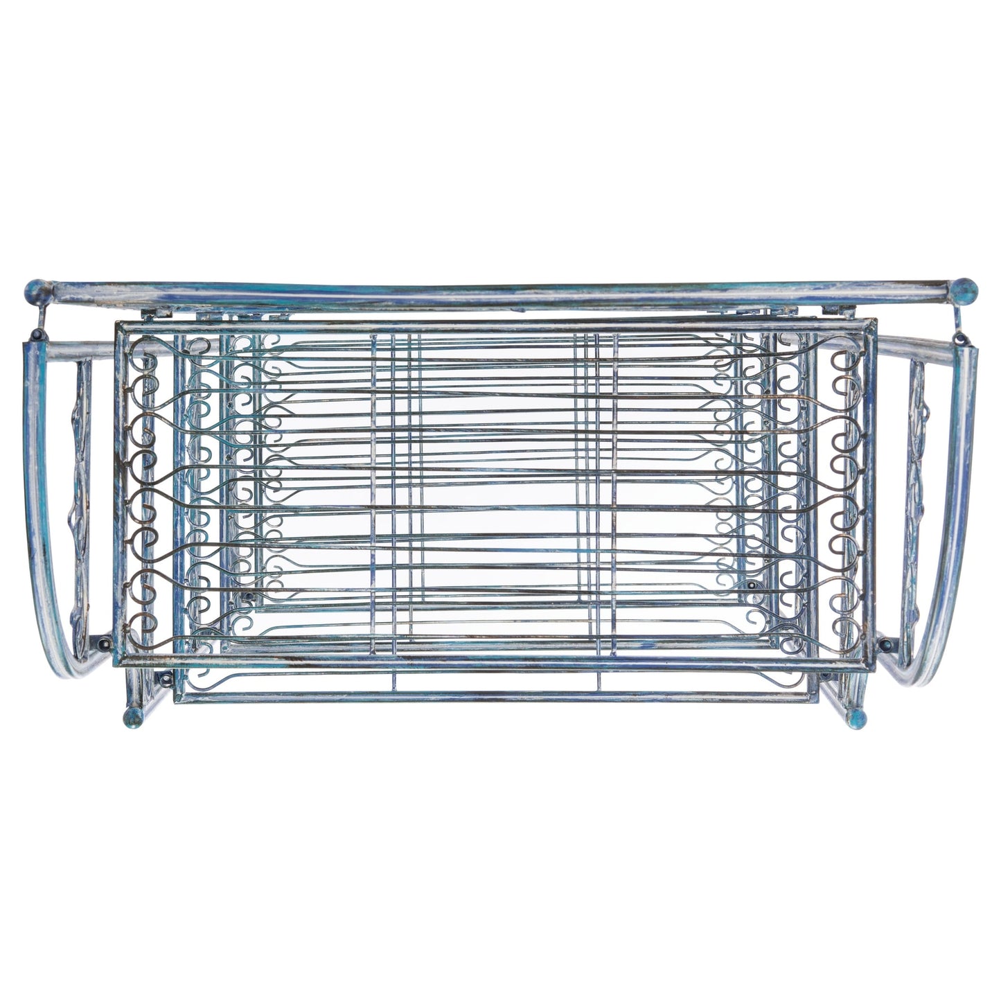 SAFAVIEH Bryn, étagère à fourreaux en fer forgé style victorien, 4 niveaux, pour extérieur - 63,5 cm L x 38,1 cm P x 160 cm H - 63,5L x 38,1P x 160H