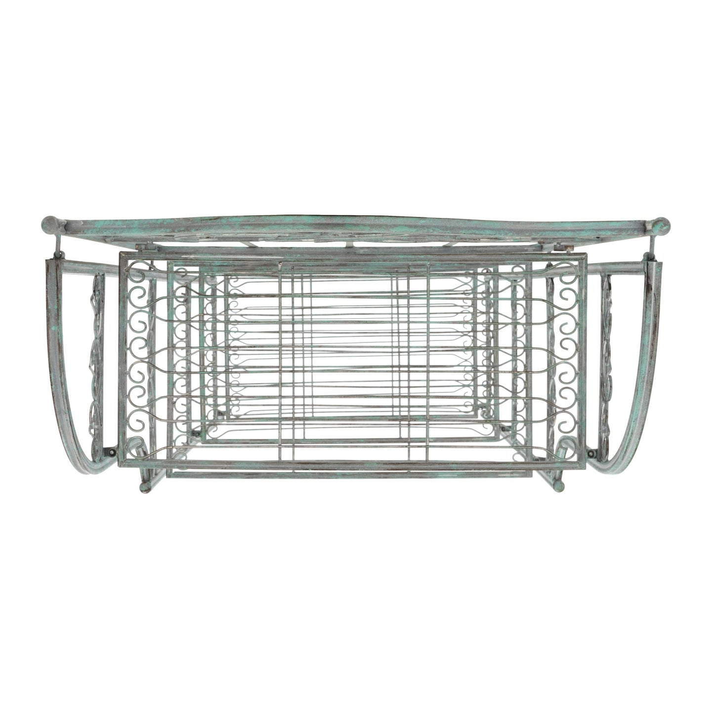 SAFAVIEH Bryn, étagère à fourreaux en fer forgé style victorien, 4 niveaux, pour extérieur - 63,5 cm L x 38,1 cm P x 160 cm H - 63,5L x 38,1P x 160H
