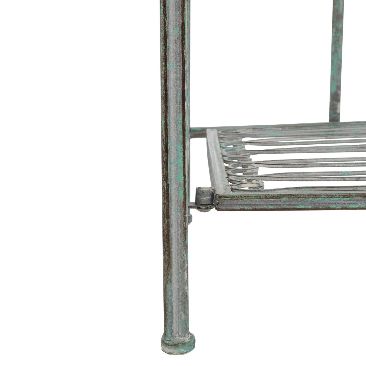 SAFAVIEH Bryn, étagère à fourreaux en fer forgé style victorien, 4 niveaux, pour extérieur - 63,5 cm L x 38,1 cm P x 160 cm H - 63,5L x 38,1P x 160H