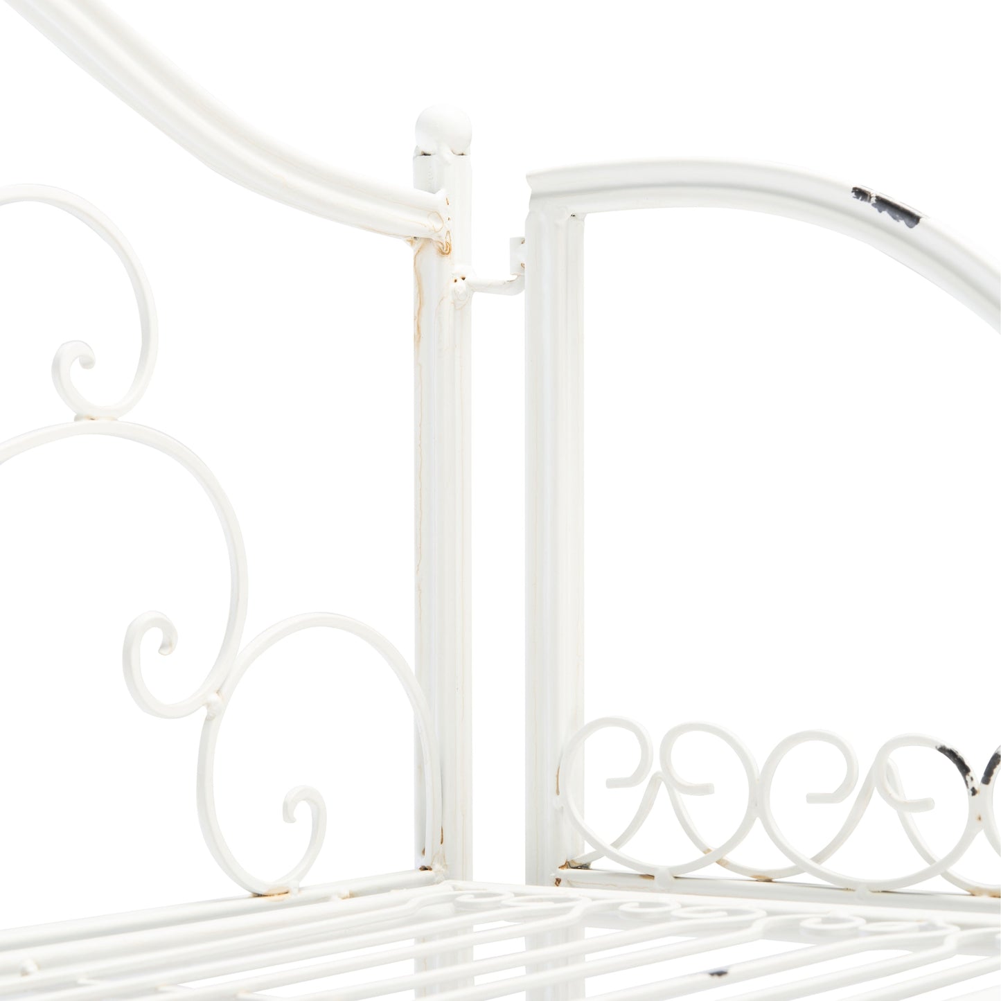 SAFAVIEH Bryn, étagère à fourreaux en fer forgé style victorien, 4 niveaux, pour extérieur - 63,5 cm L x 38,1 cm P x 160 cm H - 63,5L x 38,1P x 160H