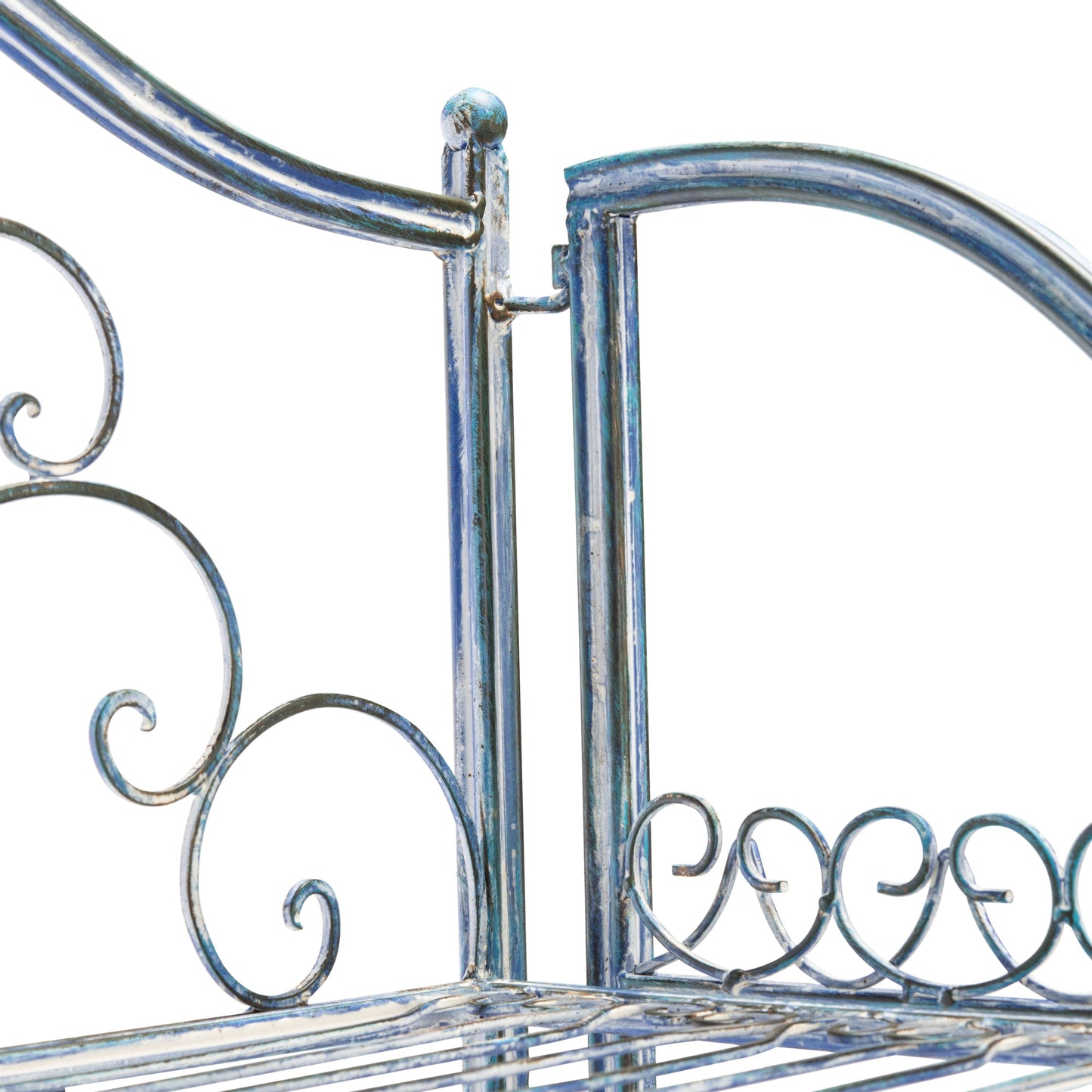 SAFAVIEH Bryn, étagère à fourreaux en fer forgé style victorien, 4 niveaux, pour extérieur - 63,5 cm L x 38,1 cm P x 160 cm H - 63,5L x 38,1P x 160H