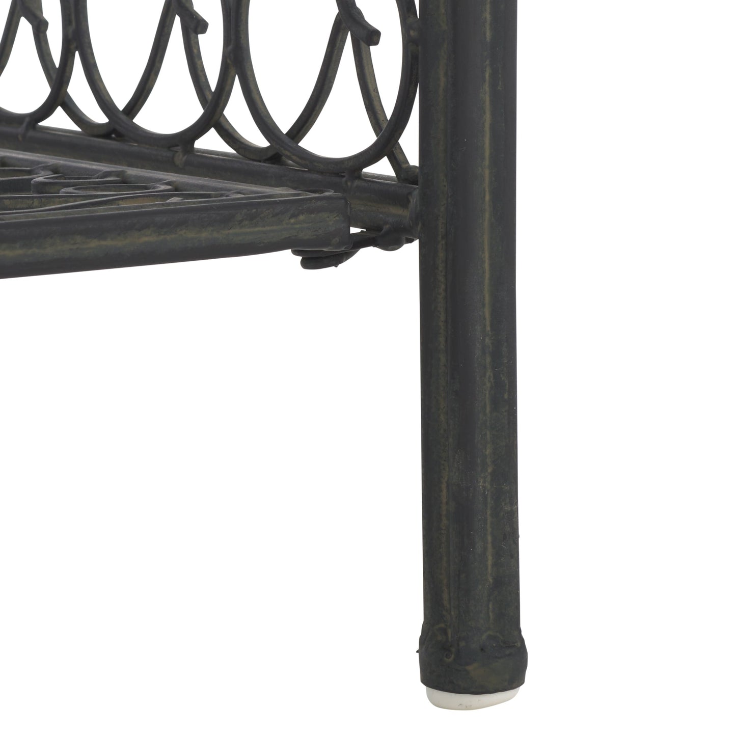 SAFAVIEH Bryn, étagère à fourreaux en fer forgé style victorien, 4 niveaux, pour extérieur - 63,5 cm L x 38,1 cm P x 160 cm H - 63,5L x 38,1P x 160H