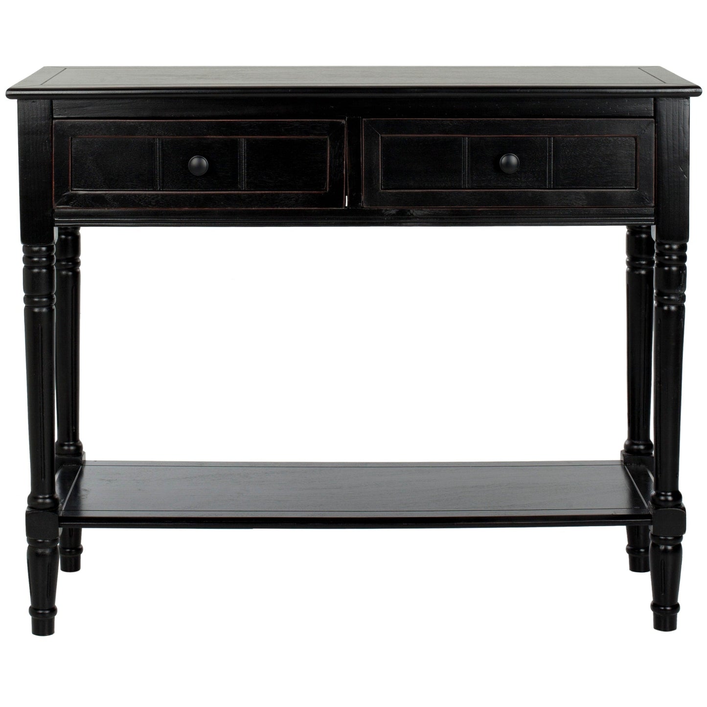 Table console SAFAVIEH Camilla grise à 2 tiroirs - 35,8 x 13,8 x 29,5 - 36L x 14P x 30H