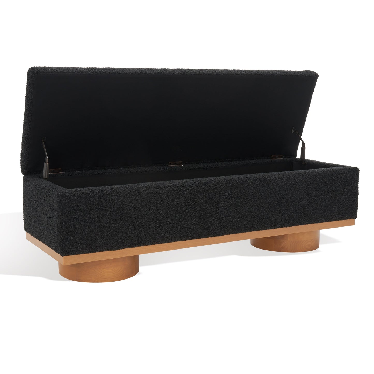 Banc de rangement SAFAVIEH Couture Sunneva Boucle - 155 cm L x 51 cm P x 48 cm H - 155Lx51Px48H