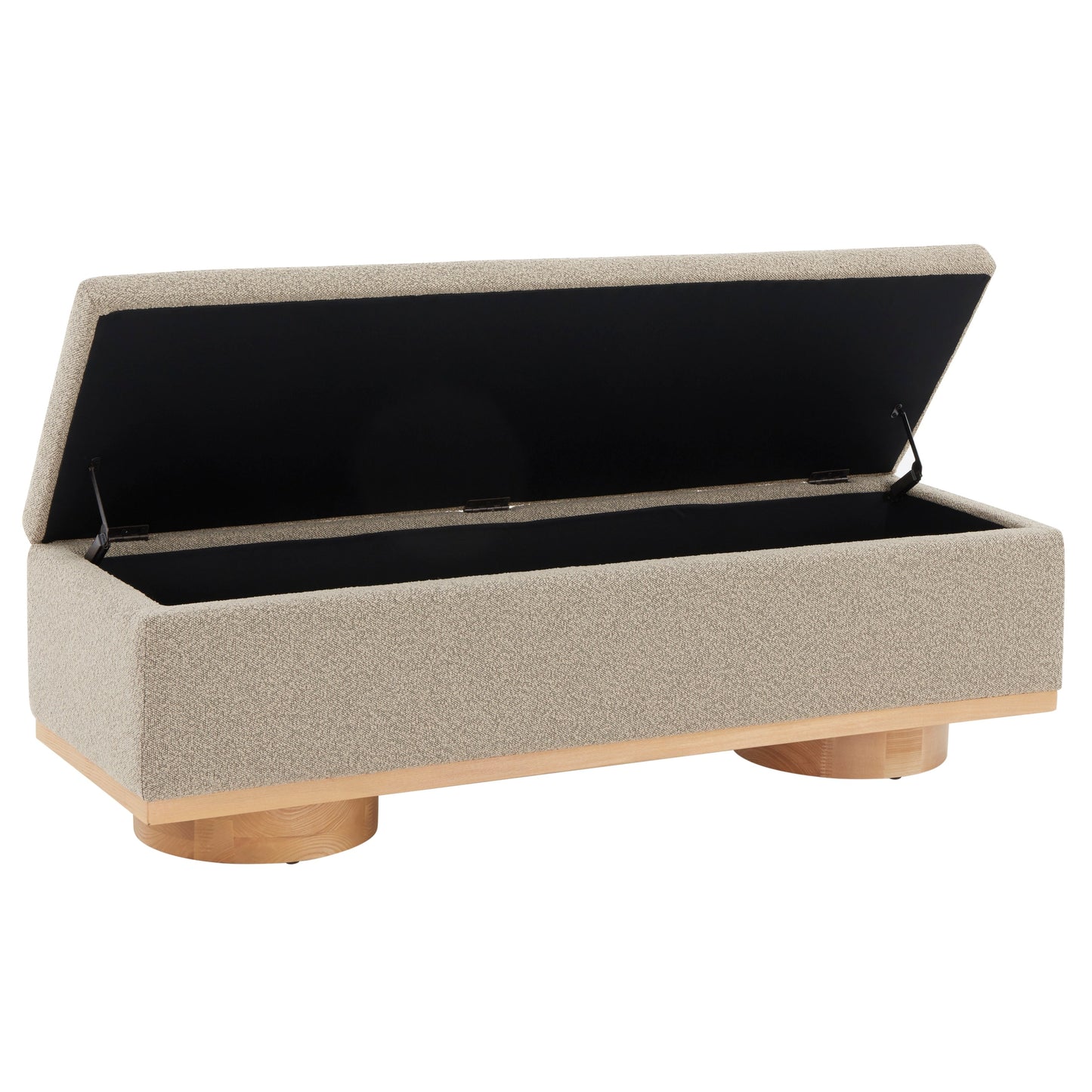 Banc de rangement SAFAVIEH Couture Sunneva Boucle - 155 cm L x 51 cm P x 48 cm H - 155Lx51Px48H