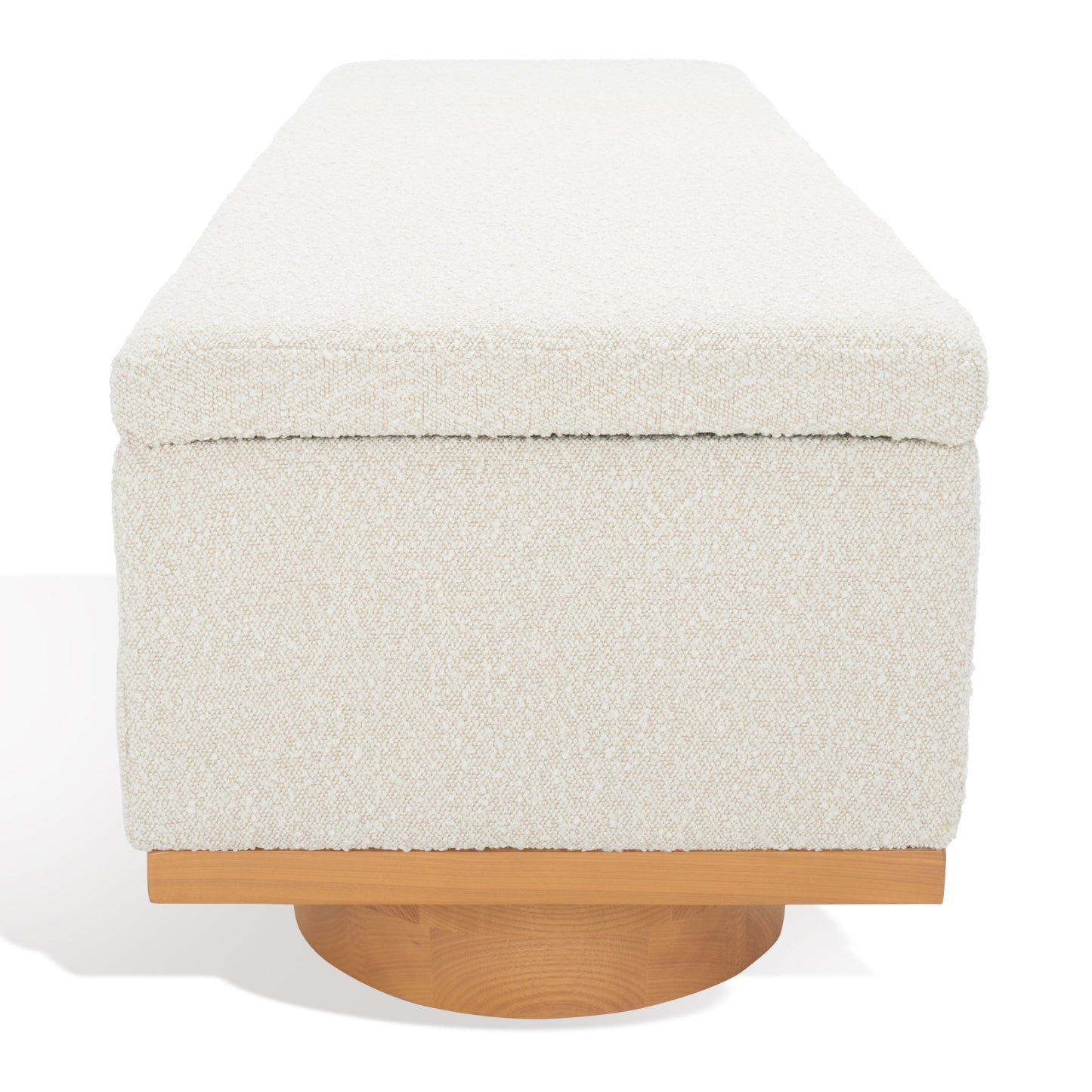 Banc de rangement SAFAVIEH Couture Sunneva Boucle - 155 cm L x 51 cm P x 48 cm H - 155Lx51Px48H