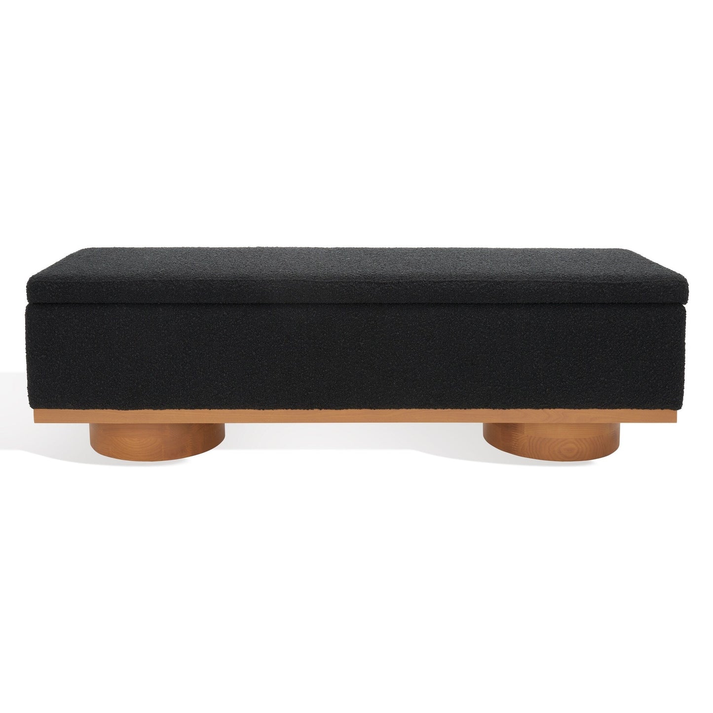 Banc de rangement SAFAVIEH Couture Sunneva Boucle - 155 cm L x 51 cm P x 48 cm H - 155Lx51Px48H