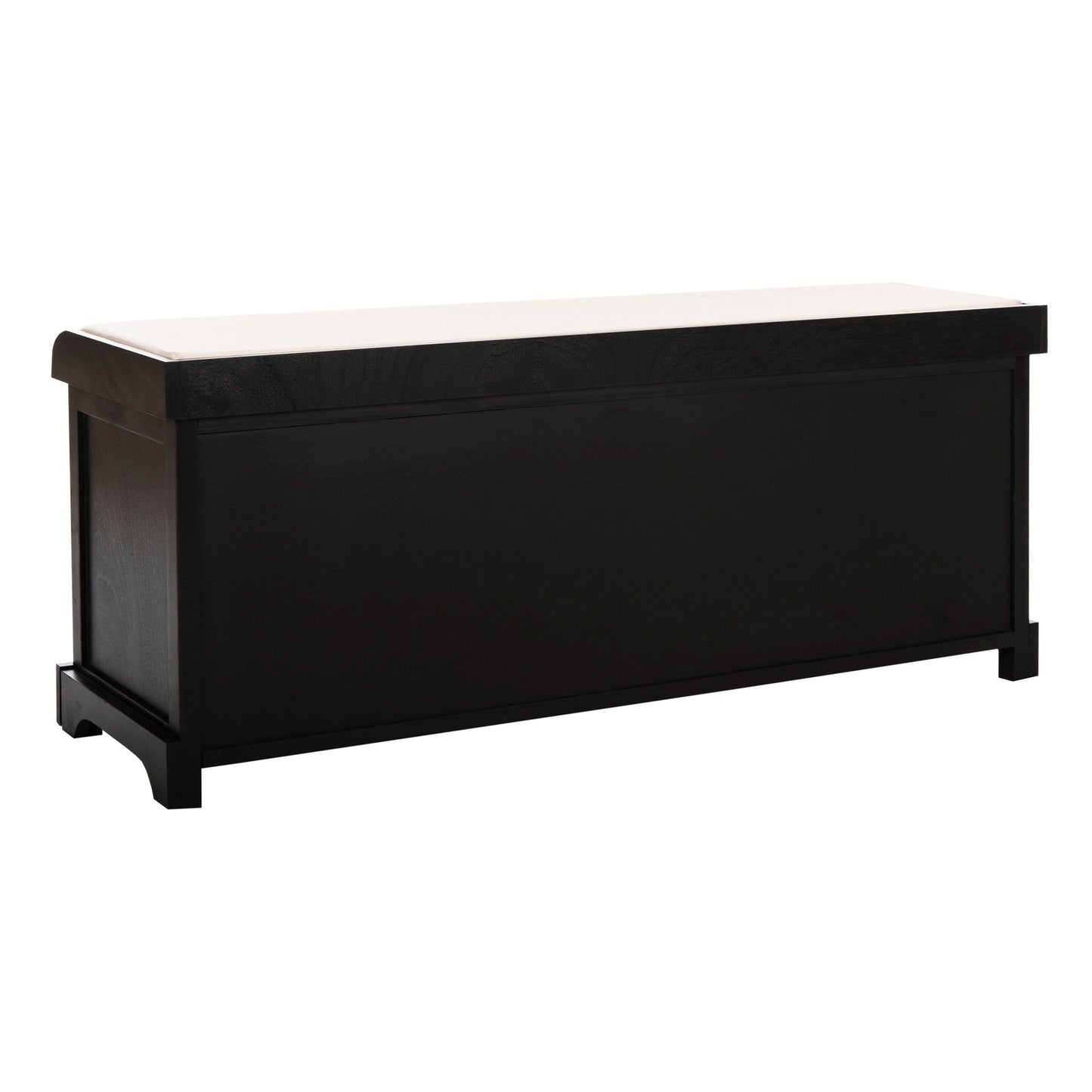 Banc de rangement SAFAVIEH Eola gris/blanc - 119 x 41 x 50 cm - 119L x 41P x 50H