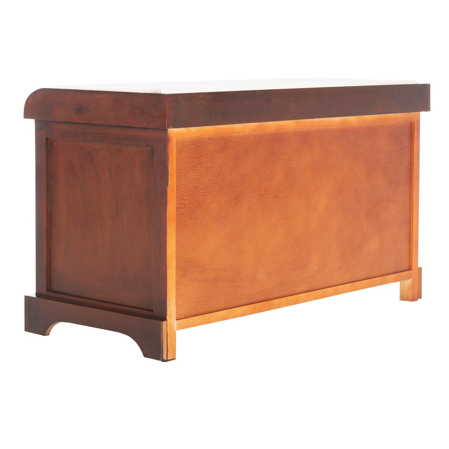 Banc-pouf SAFAVIEH Euphemia en osier tressé, couleur marron - 33,5 x 16,1 x 19,9 - 34Lx16Px20H