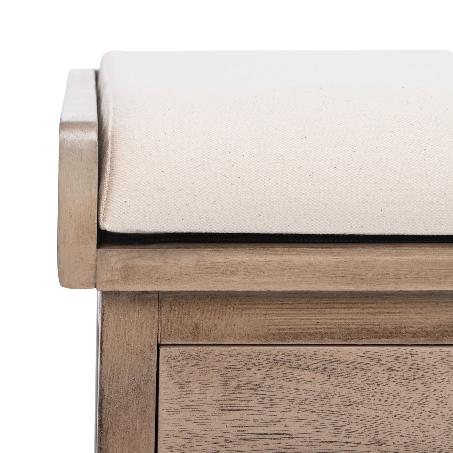 Banc de rangement avec 3 tiroirs et coussin SAFAVIEH Fiorello - 120,2 L x 38,1 l x 48,3 H - 120x38x48cm