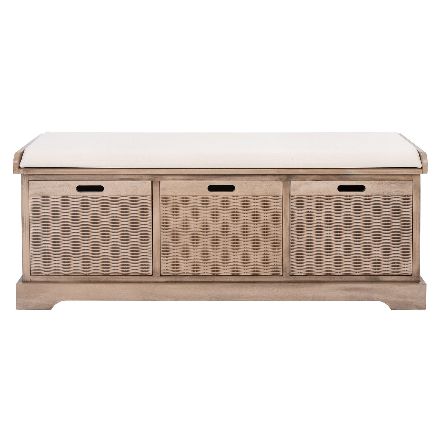 Banc de rangement avec 3 tiroirs et coussin SAFAVIEH Fiorello - 120,2 L x 38,1 l x 48,3 H - 120x38x48cm