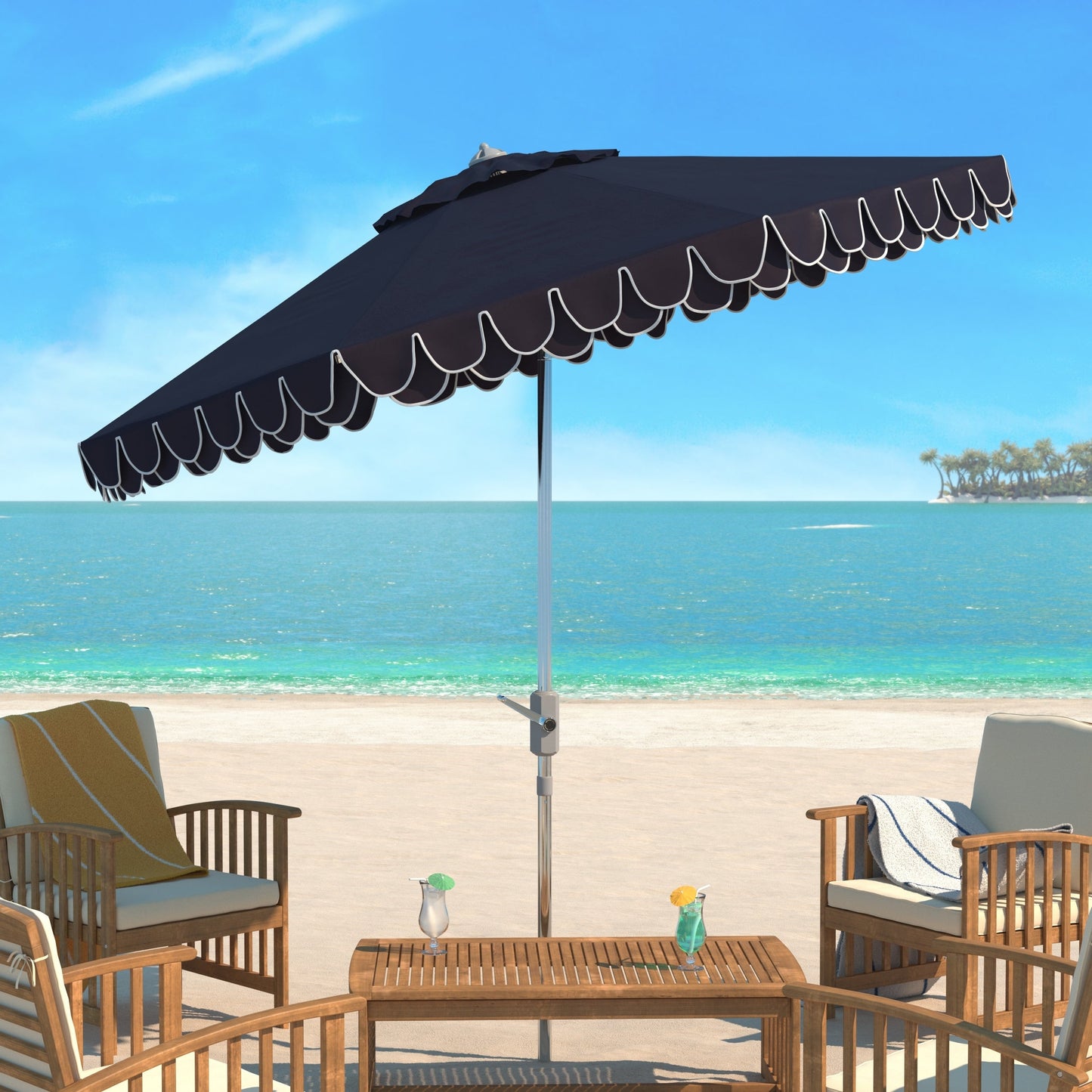 Parasol SAFAVIEH Gebbine Elegant de 2,7 mètres