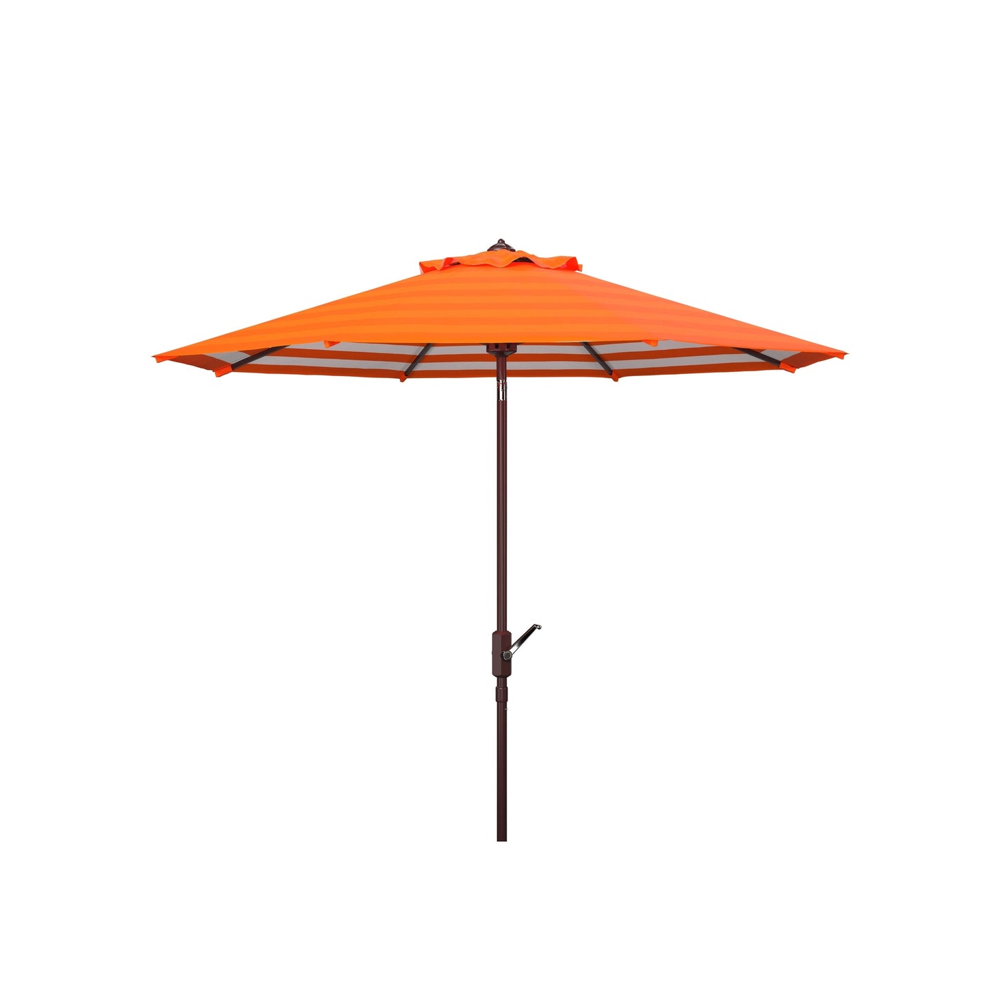 Parasol d'extérieur à manivelle SAFAVIEH Hadire Inside Out à rayures, 9 pieds