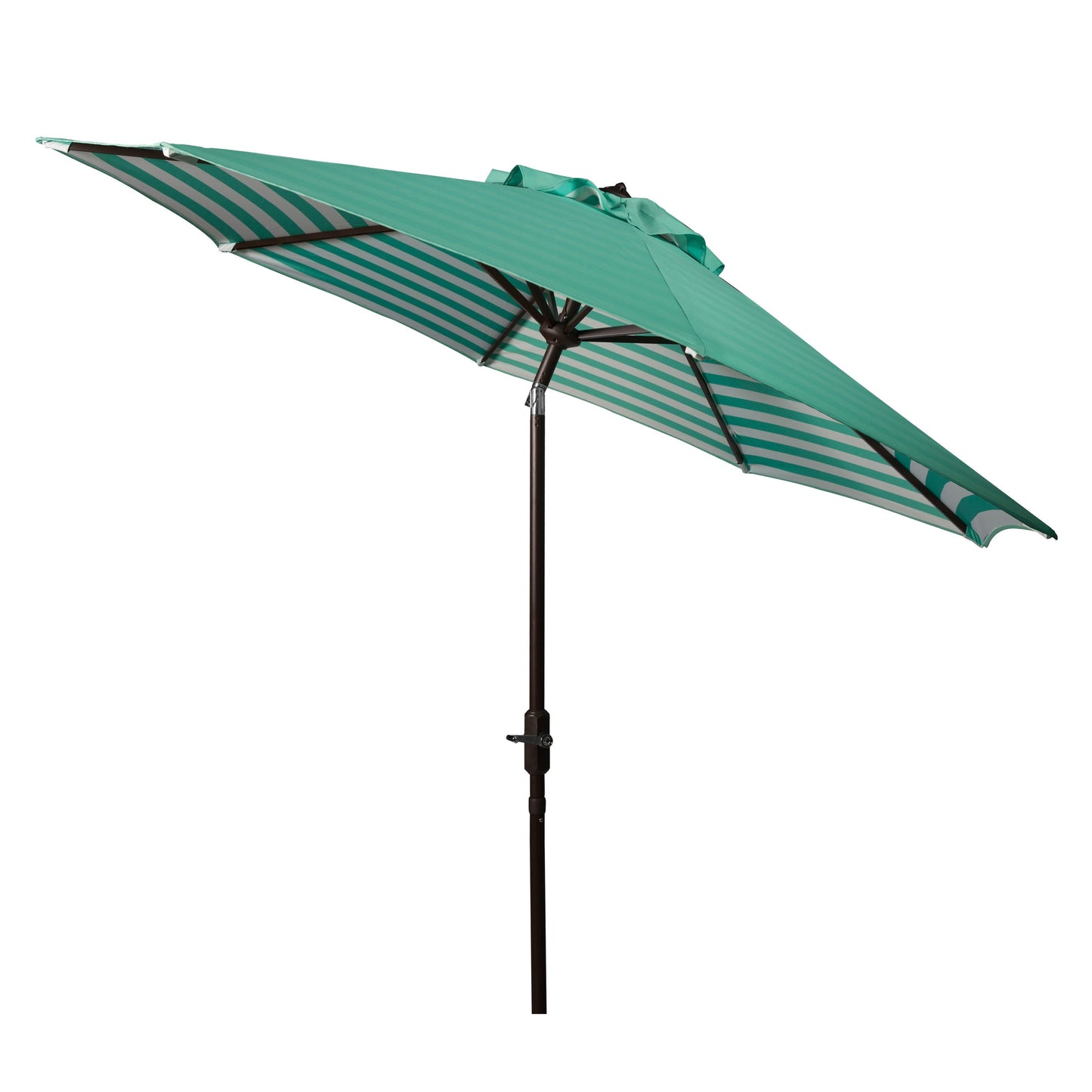 Parasol d'extérieur à manivelle SAFAVIEH Hadire Inside Out à rayures, 9 pieds