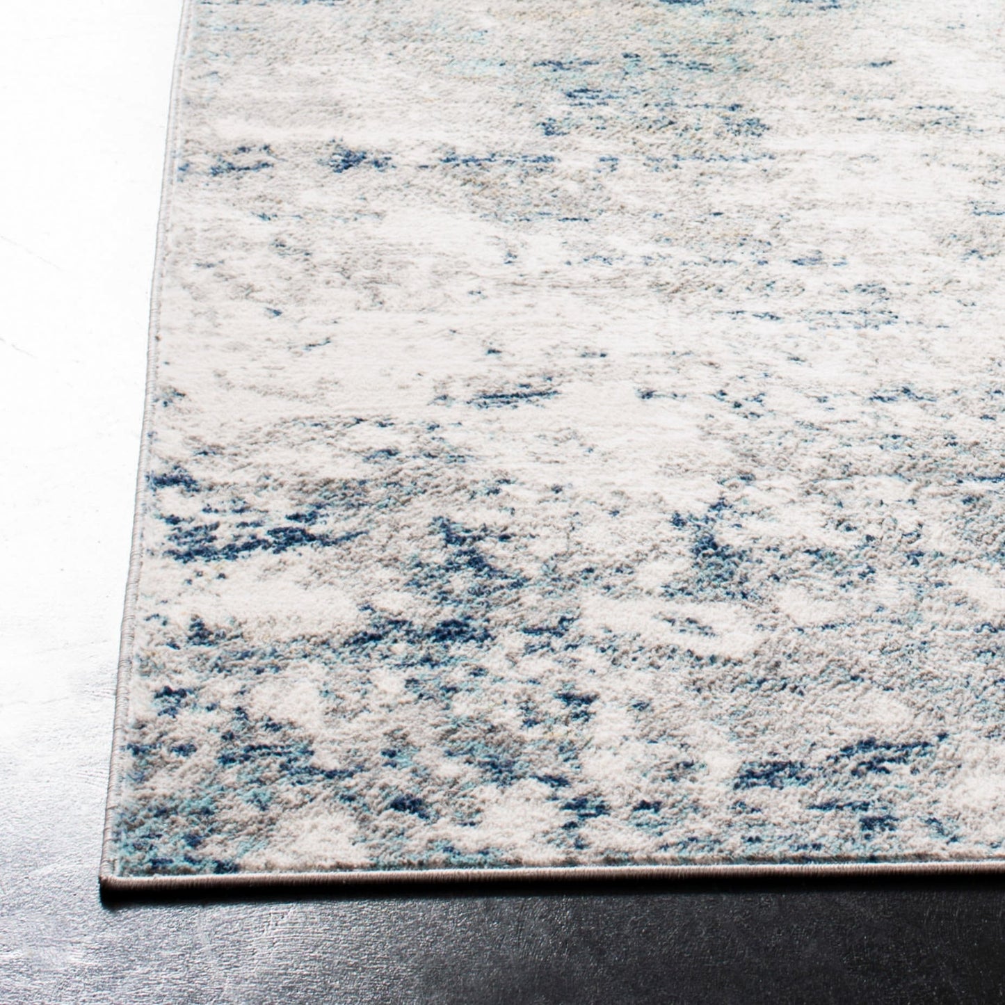 Tapis abstrait moderne SAFAVIEH Jasper Shreya - Gris/Bleu - 2,44 m x 3,05 m