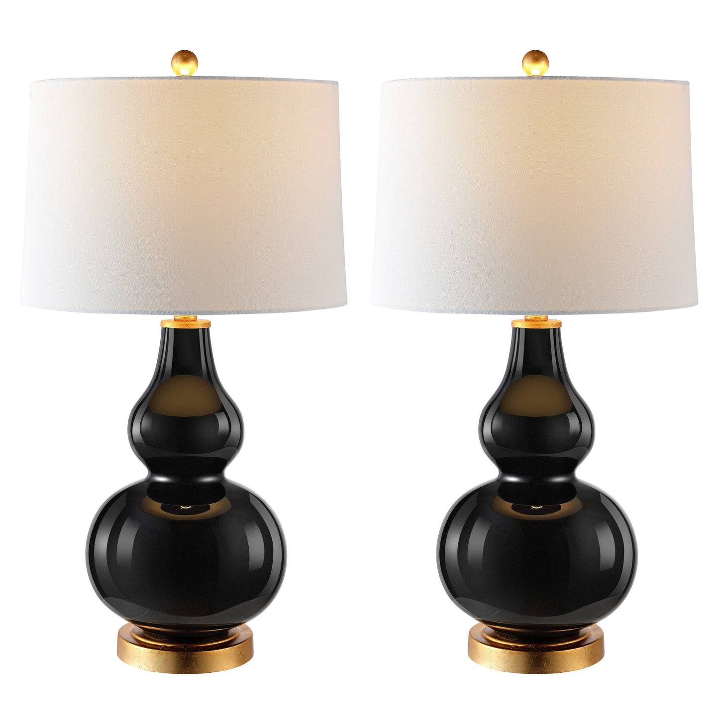Lampe de table SAFAVIEH Lighting Diede en forme de gourde (lot de 2) - 15x15x28.5 - 15Lx15Px29H