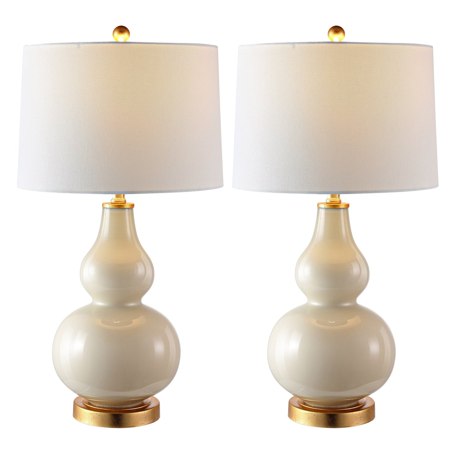 Lampe de table SAFAVIEH Lighting Diede en forme de gourde (lot de 2) - 15x15x28.5 - 15Lx15Px29H