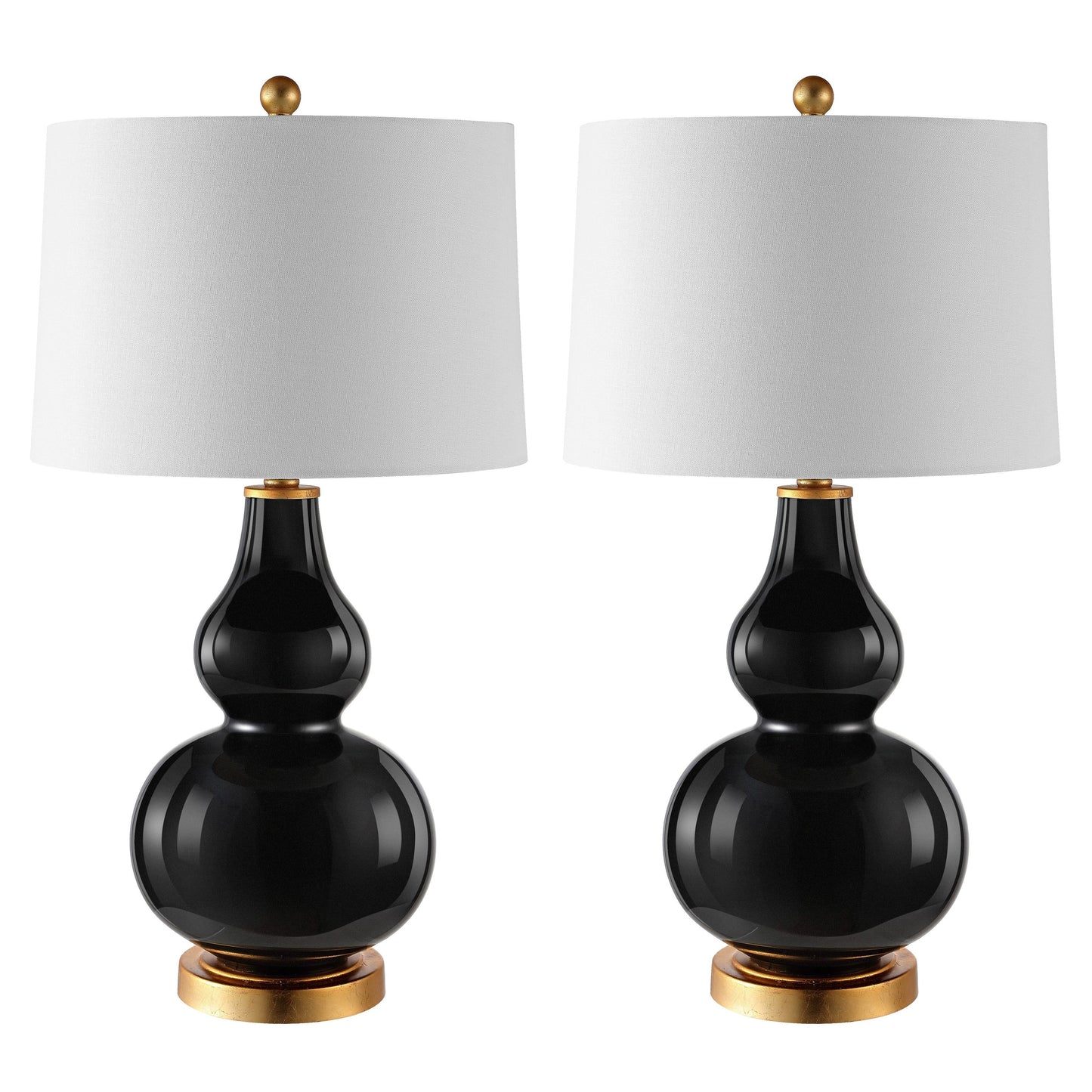 Lampe de table SAFAVIEH Lighting Diede en forme de gourde (lot de 2) - 15x15x28.5 - 15Lx15Px29H