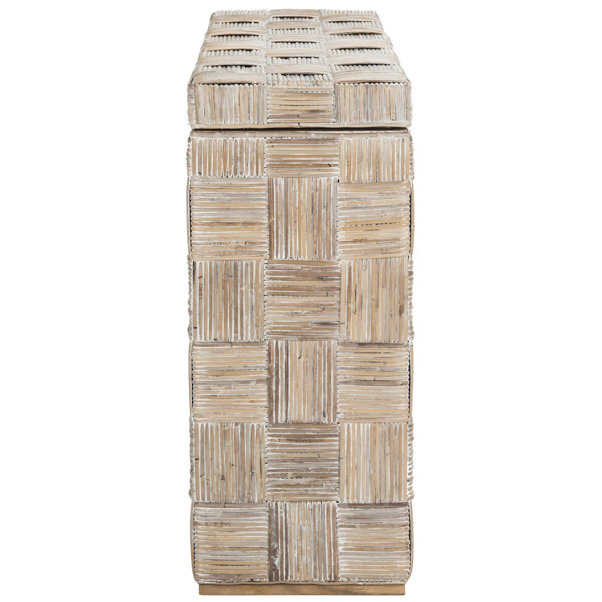 Table console en rotin SAFAVIEH Mindel - 51L x 14P x 32H (dimensions en pouces)