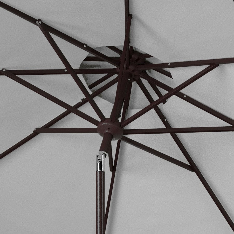 Parasol de jardin SAFAVIEH Kjerstin Valance 9 pieds à double toit