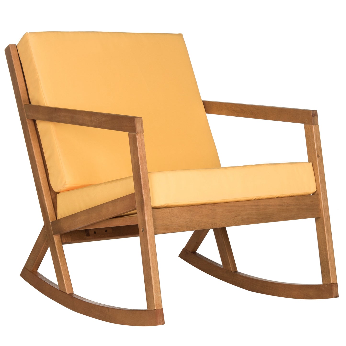Chaise à bascule d'extérieur Makaila de SAFAVIEH avec coussin - 66L x 79P x 97H (cm)