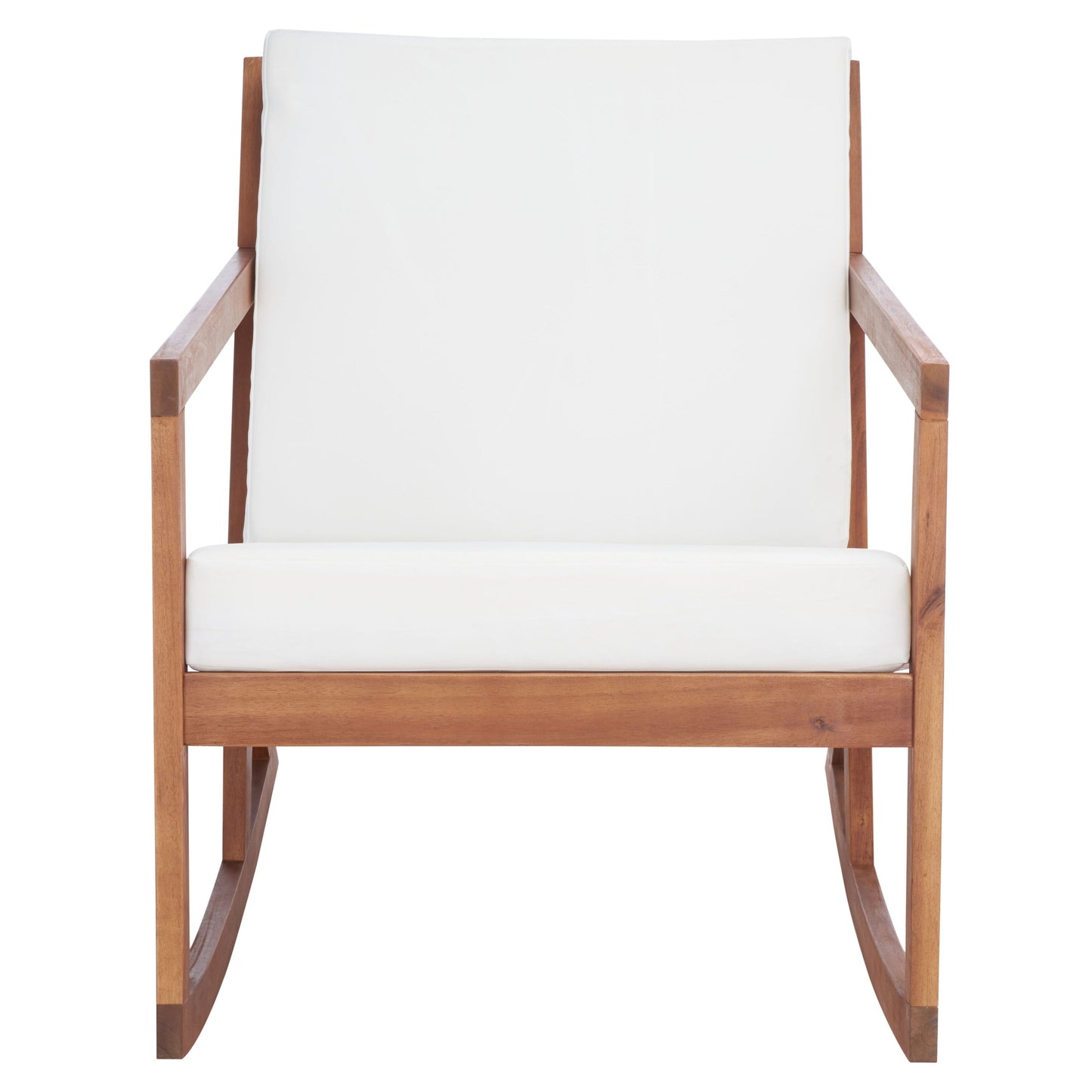 Chaise à bascule d'extérieur Makaila de SAFAVIEH avec coussin - 66L x 79P x 97H (cm)