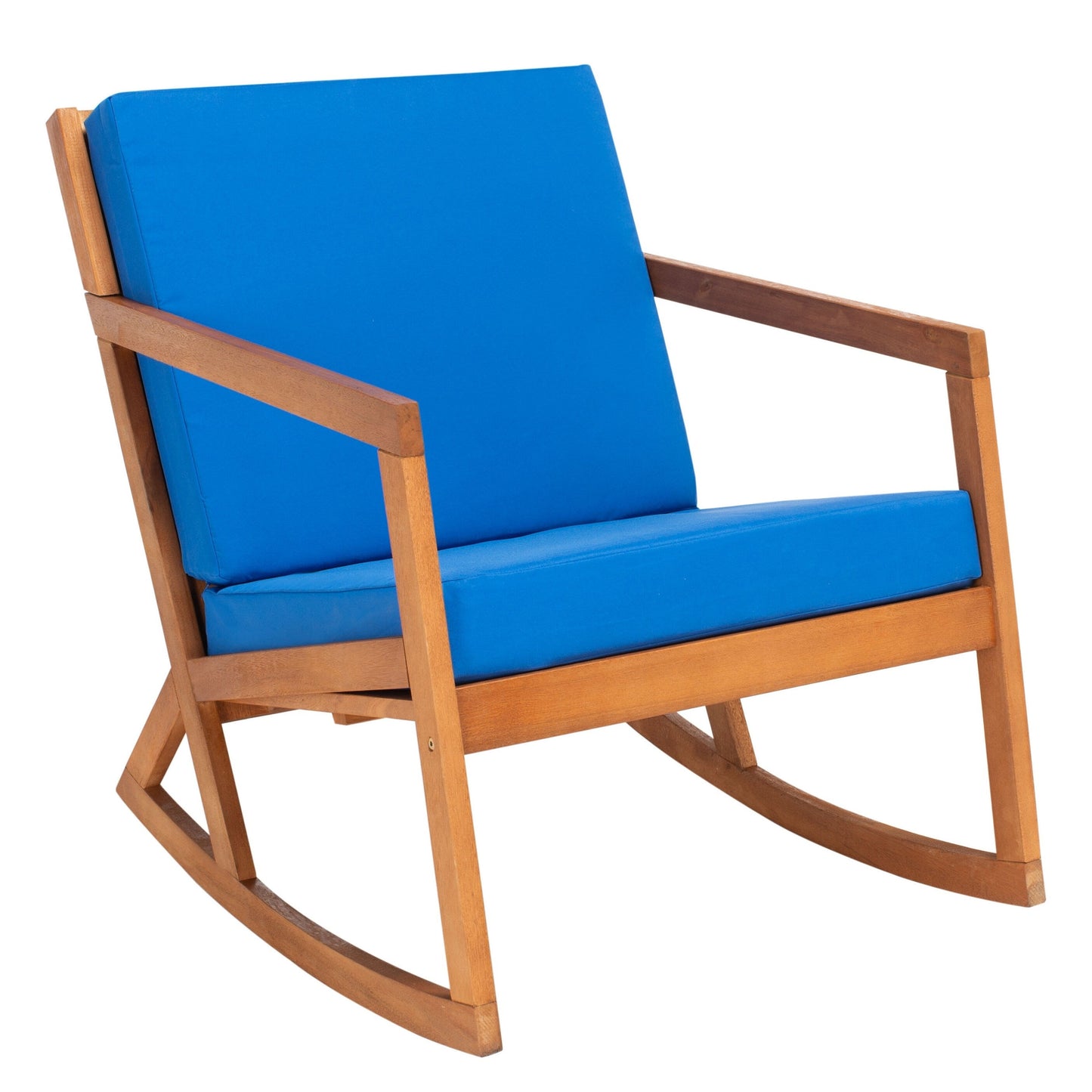 Chaise à bascule d'extérieur Makaila de SAFAVIEH avec coussin - 66L x 79P x 97H (cm)