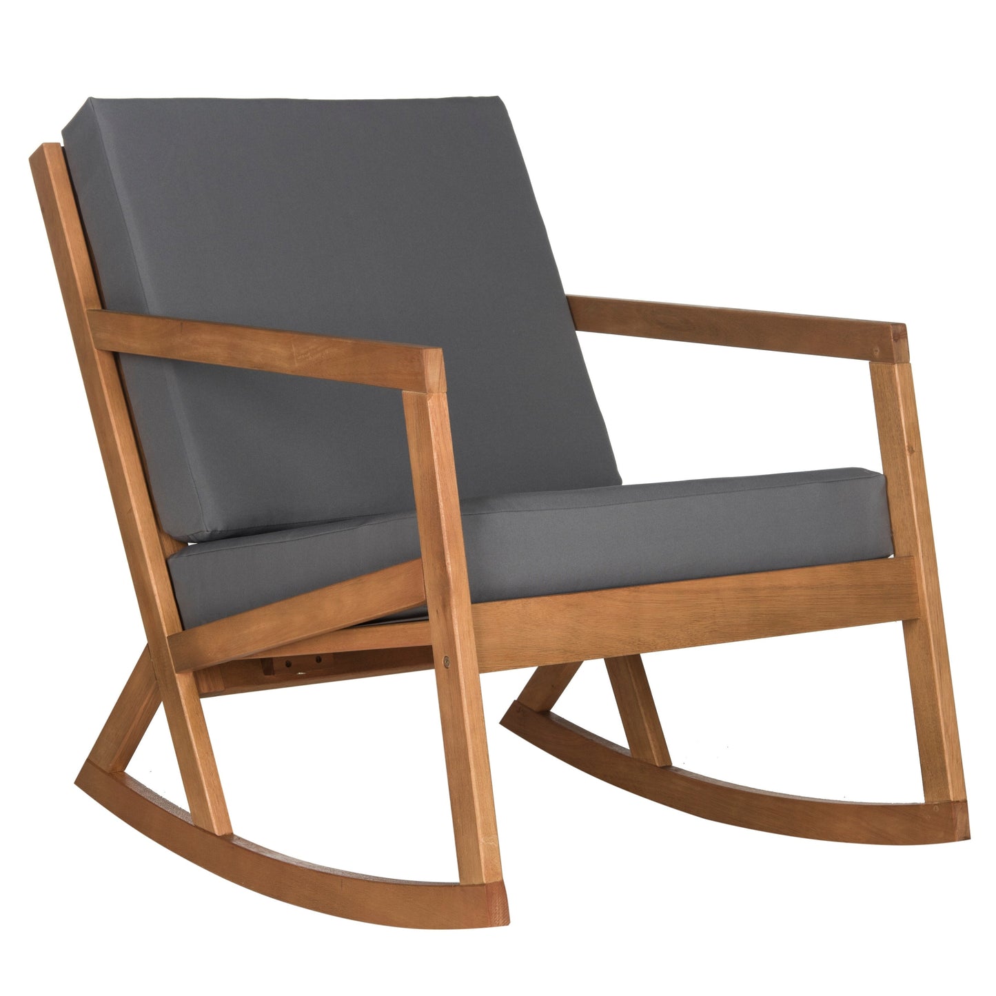 Chaise à bascule d'extérieur Makaila de SAFAVIEH avec coussin - 66L x 79P x 97H (cm)