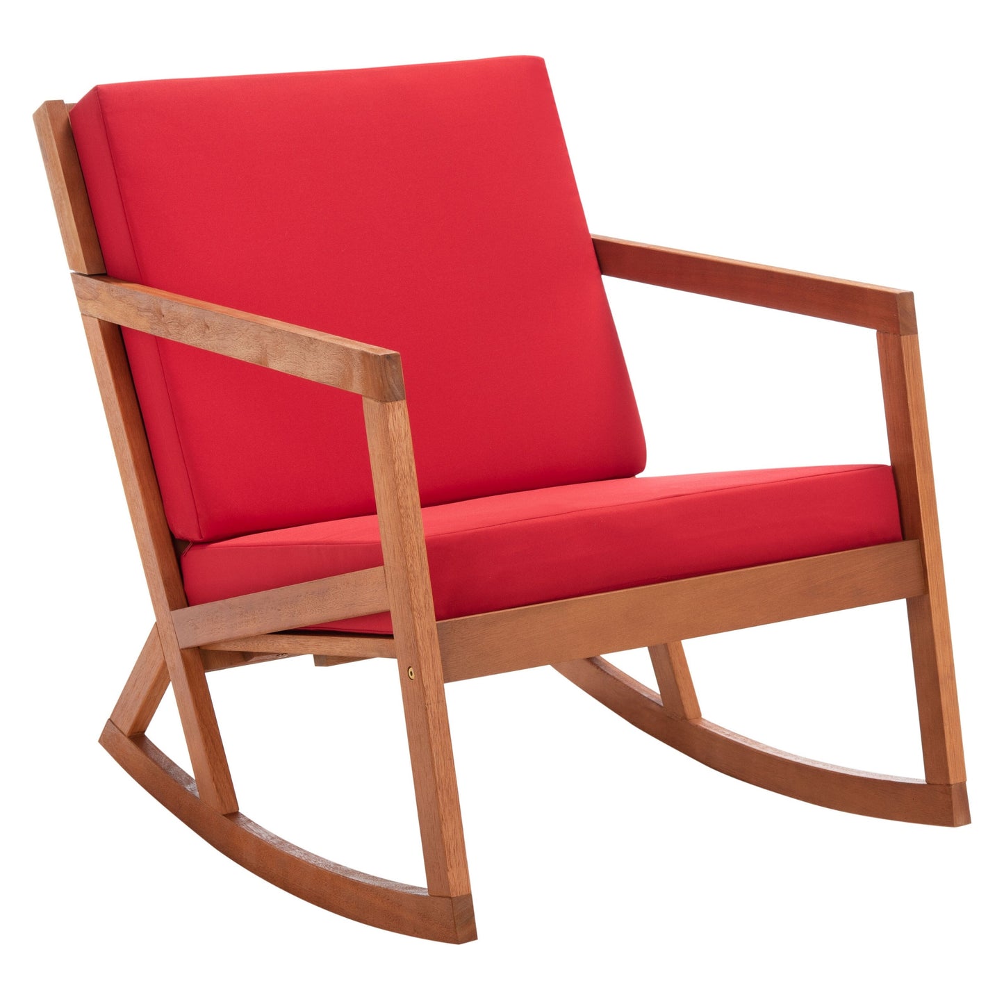 Chaise à bascule d'extérieur Makaila de SAFAVIEH avec coussin - 66L x 79P x 97H (cm)