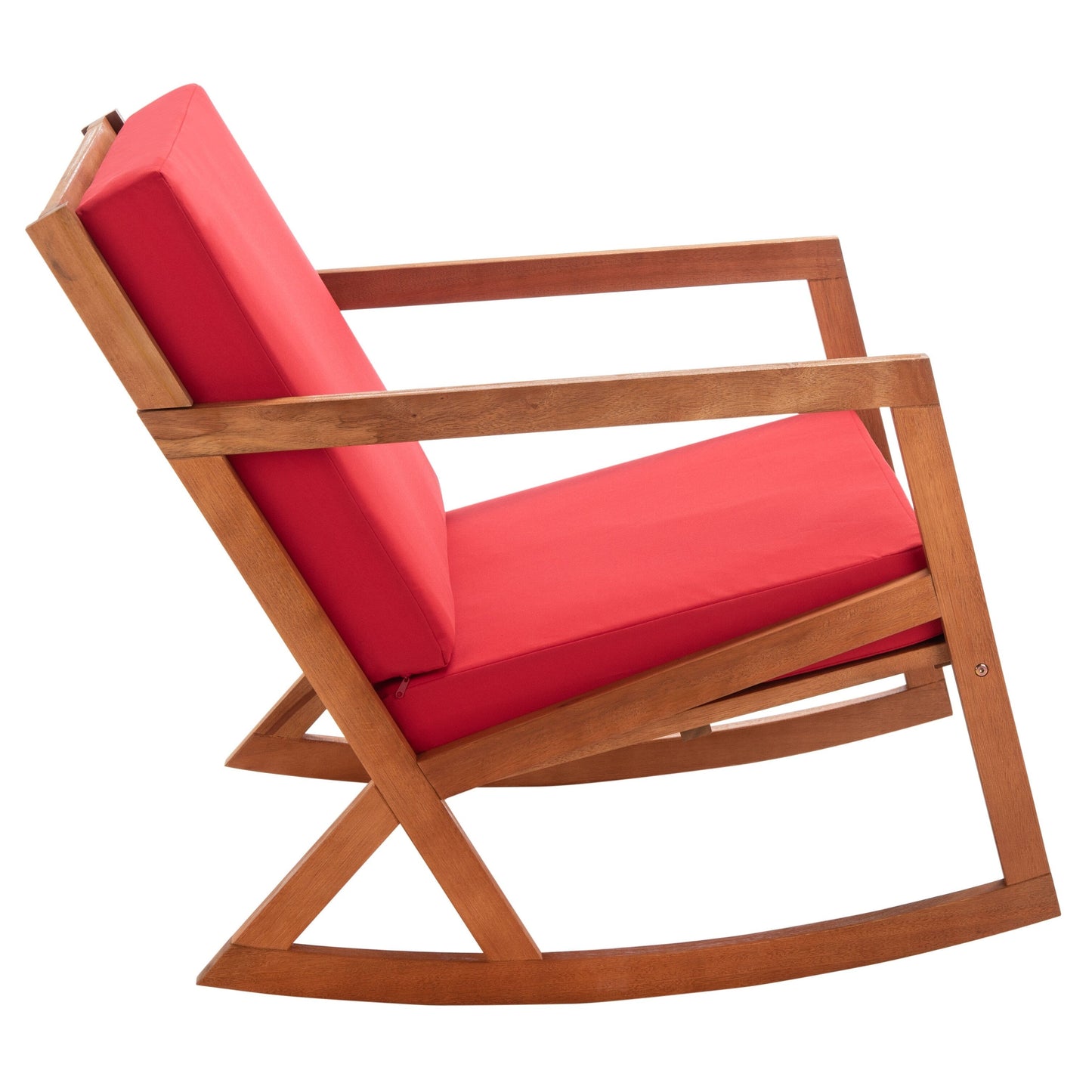 Chaise à bascule d'extérieur Makaila de SAFAVIEH avec coussin - 66L x 79P x 97H (cm)
