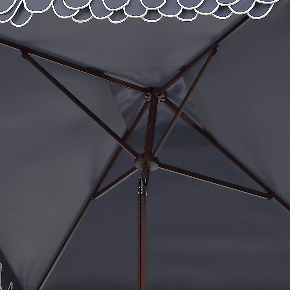 Parasol carré de 7,5 pieds pour extérieur, modèle Naima Valance de SAFAVIEH