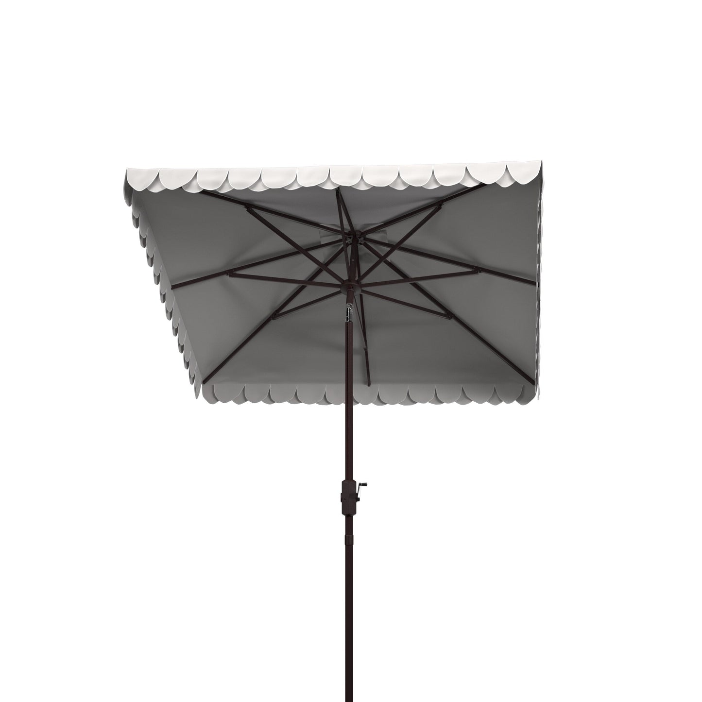 Parasol carré de 7,5 pieds pour extérieur, modèle Naima Valance de SAFAVIEH