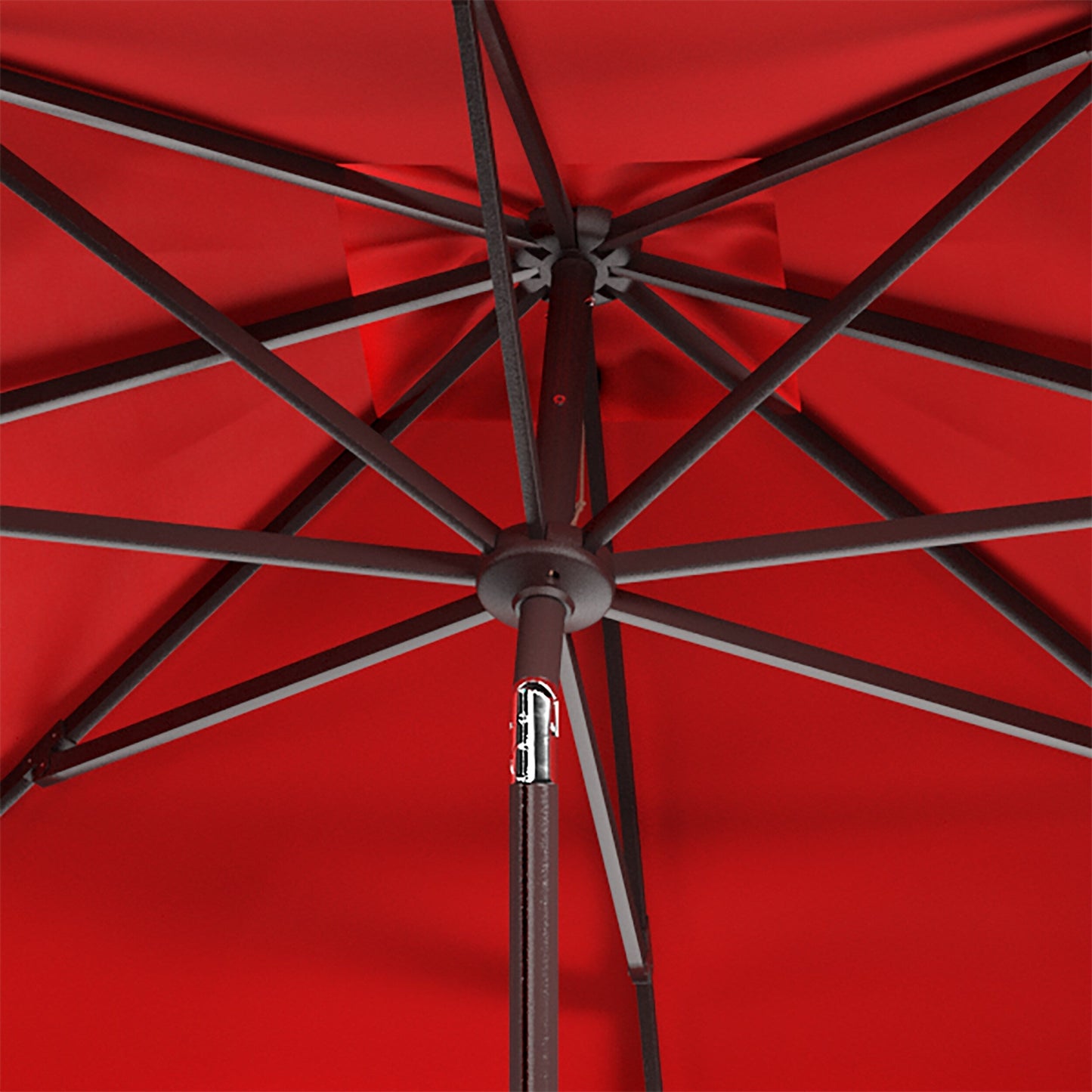 Parasol carré de 7,5 pieds pour extérieur, modèle Naima Valance de SAFAVIEH