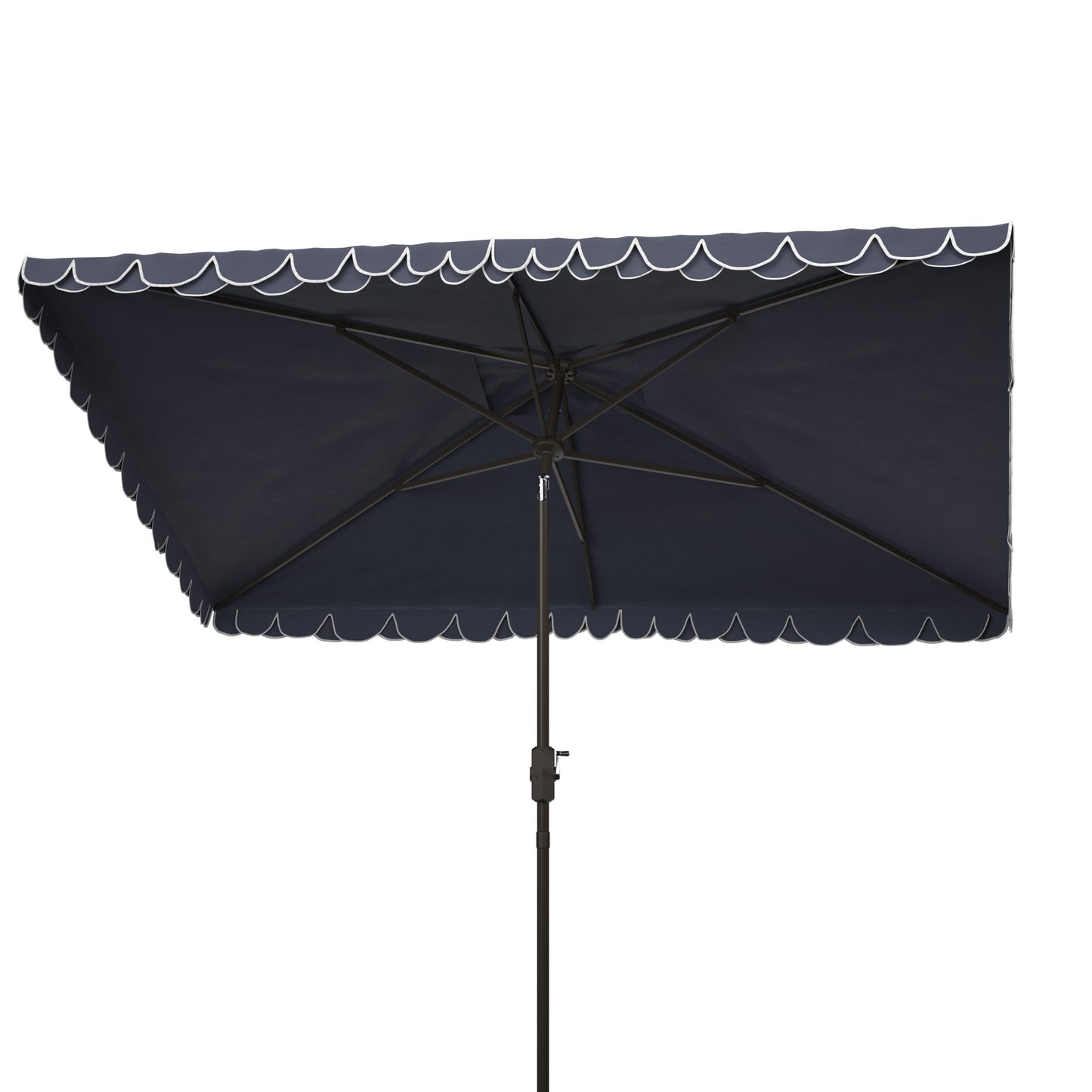 Parasol d'extérieur rectangulaire Zariah de SAFAVIEH, 6'x10', avec liseré