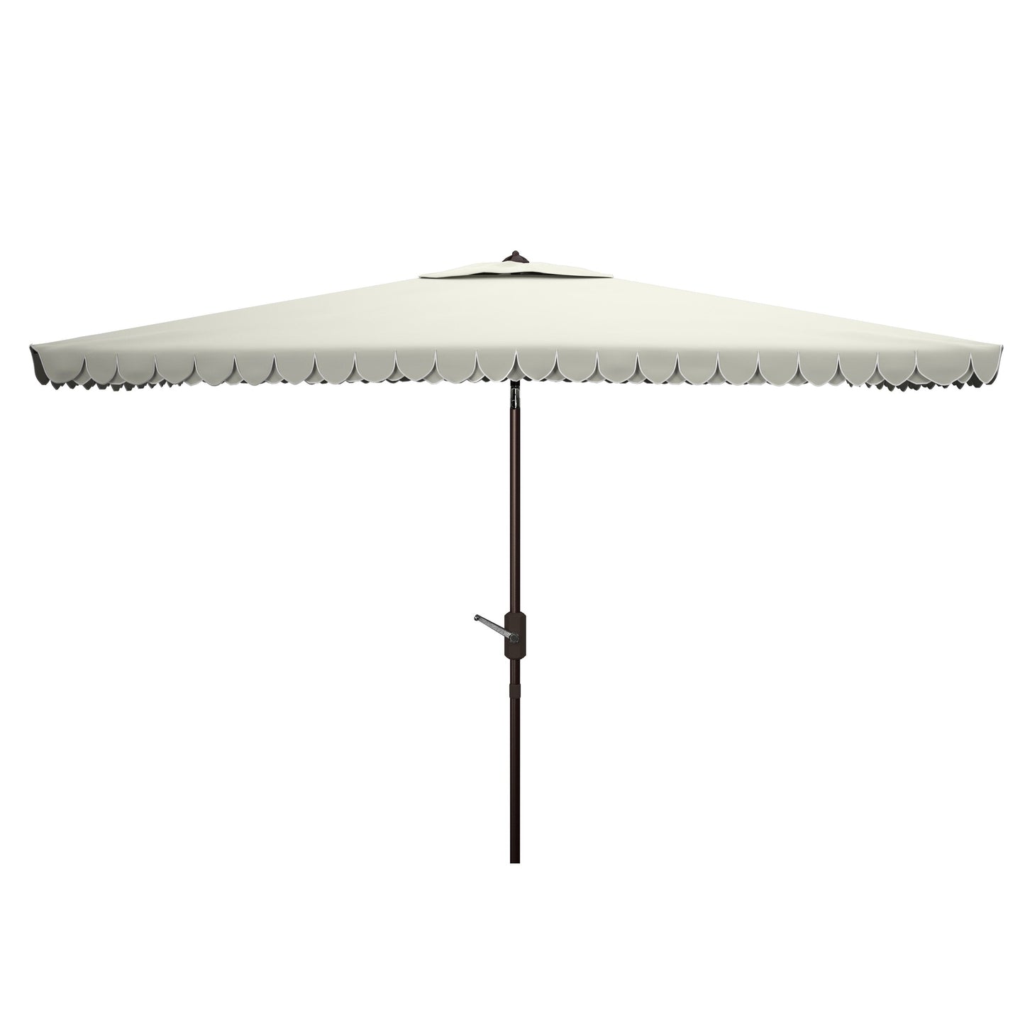 Parasol d'extérieur rectangulaire Zariah de SAFAVIEH, 6'x10', avec liseré