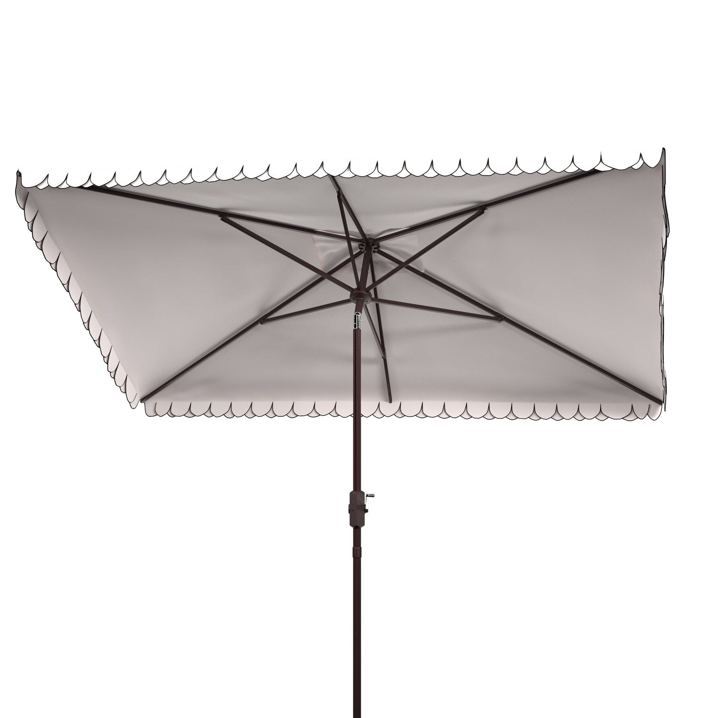 Parasol d'extérieur rectangulaire Zariah de SAFAVIEH, 6'x10', avec liseré