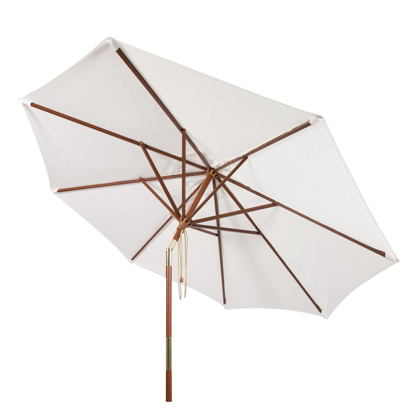 Parasol d'extérieur en bois Zlatana de 2,7 m (9 pieds) de SAFAVIEH