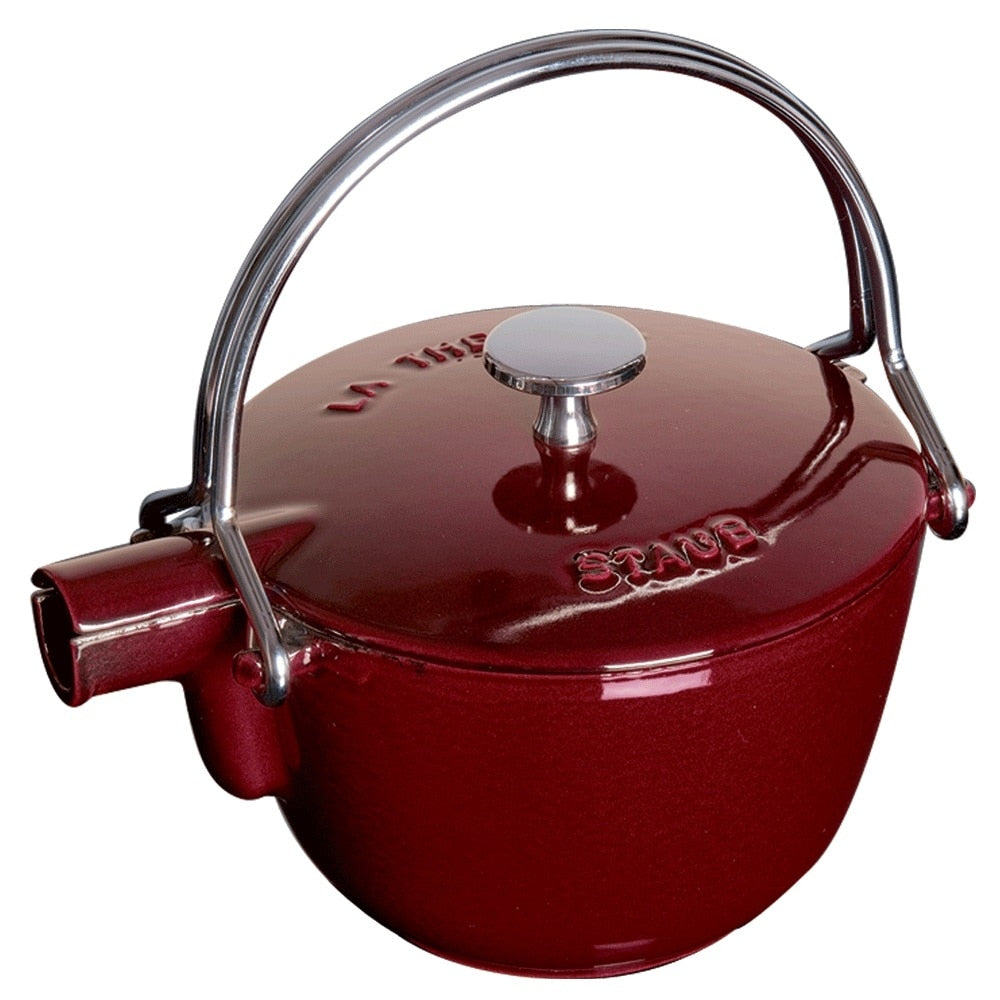 Bouilloire à thé ronde en fonte STAUB, 1 quart