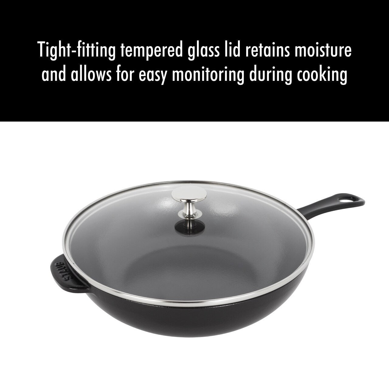 Casserole en fonte Daily de STAUB, 2,9 qt, avec couvercle en verre
