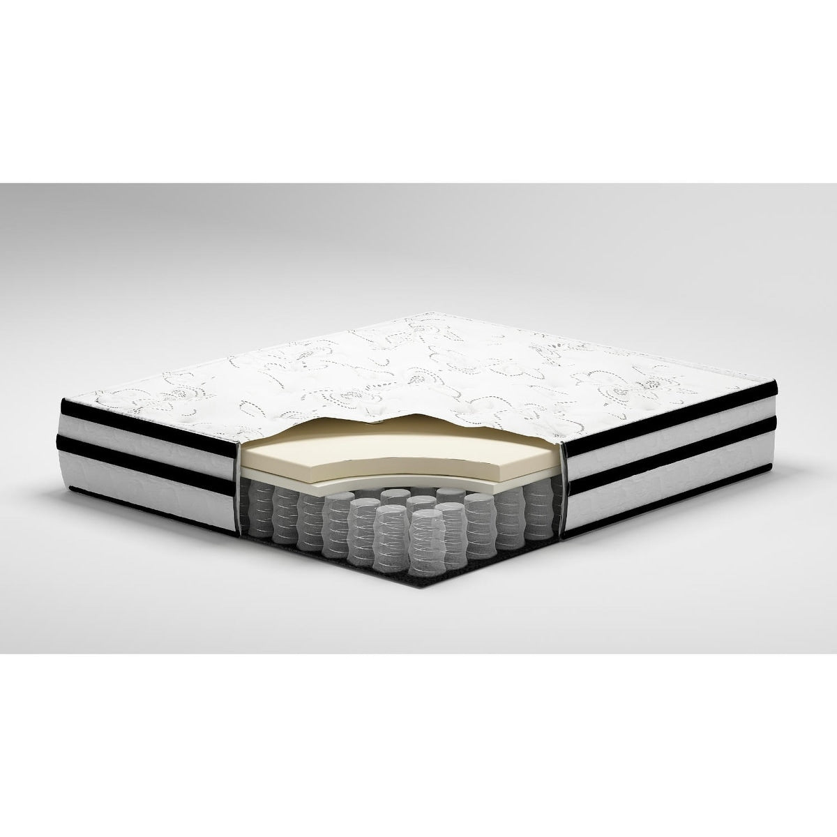 Matelas hybride de 25 cm (10 pouces) Chime de Signature Design by Ashley, livré dans une boîte