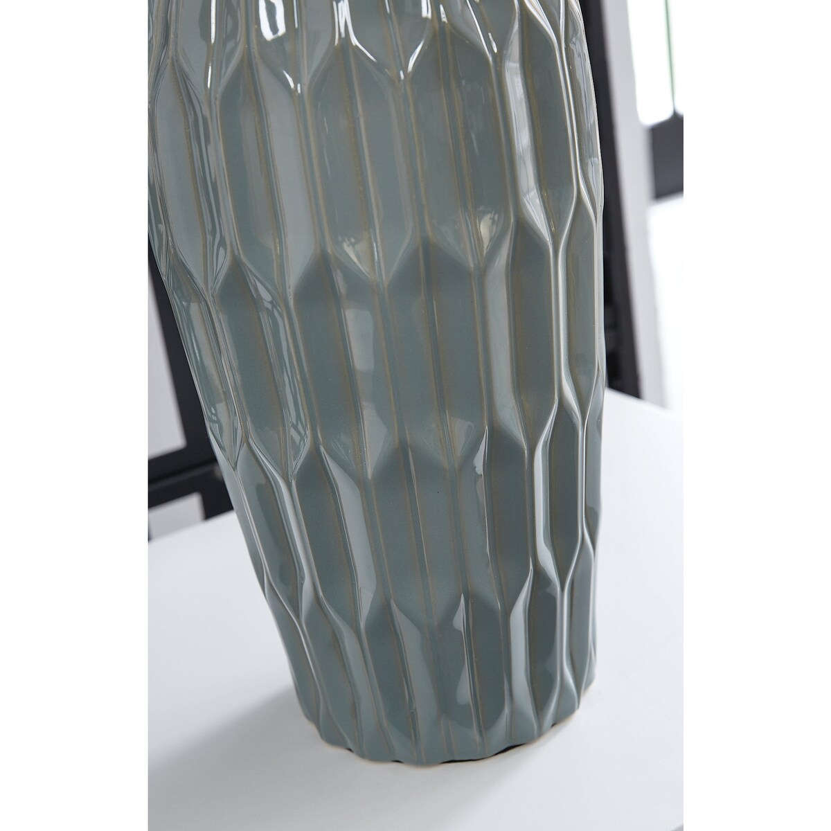 Lampe de table bleue Hadbury de Signature Design by Ashley (lot de 2) - 14 L x 14 P x 26,75 H (cm)