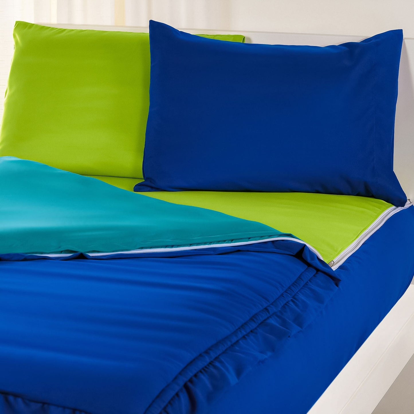 Ensemble de literie à fermeture éclair Siscovers Cobalt Blue Bunkie Deluxe
