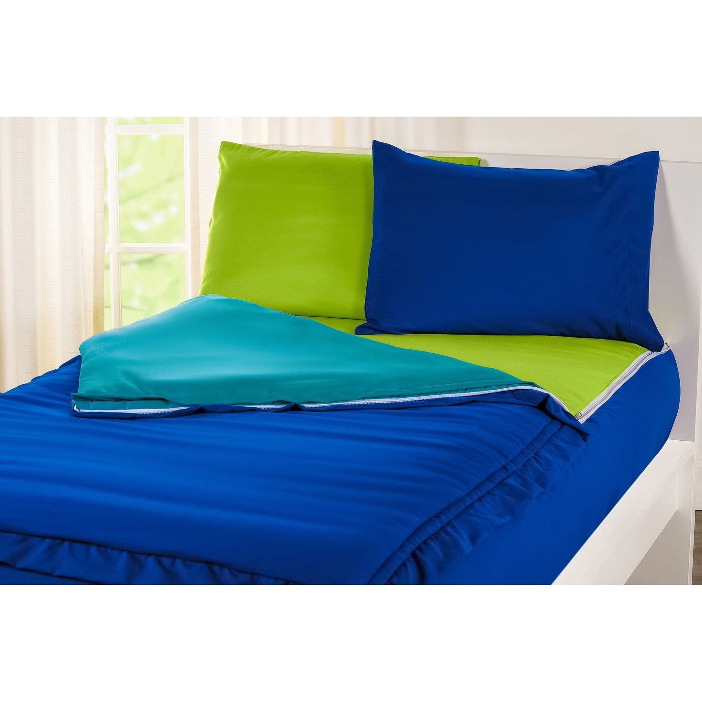 Ensemble de literie à fermeture éclair Siscovers Cobalt Blue Bunkie Deluxe