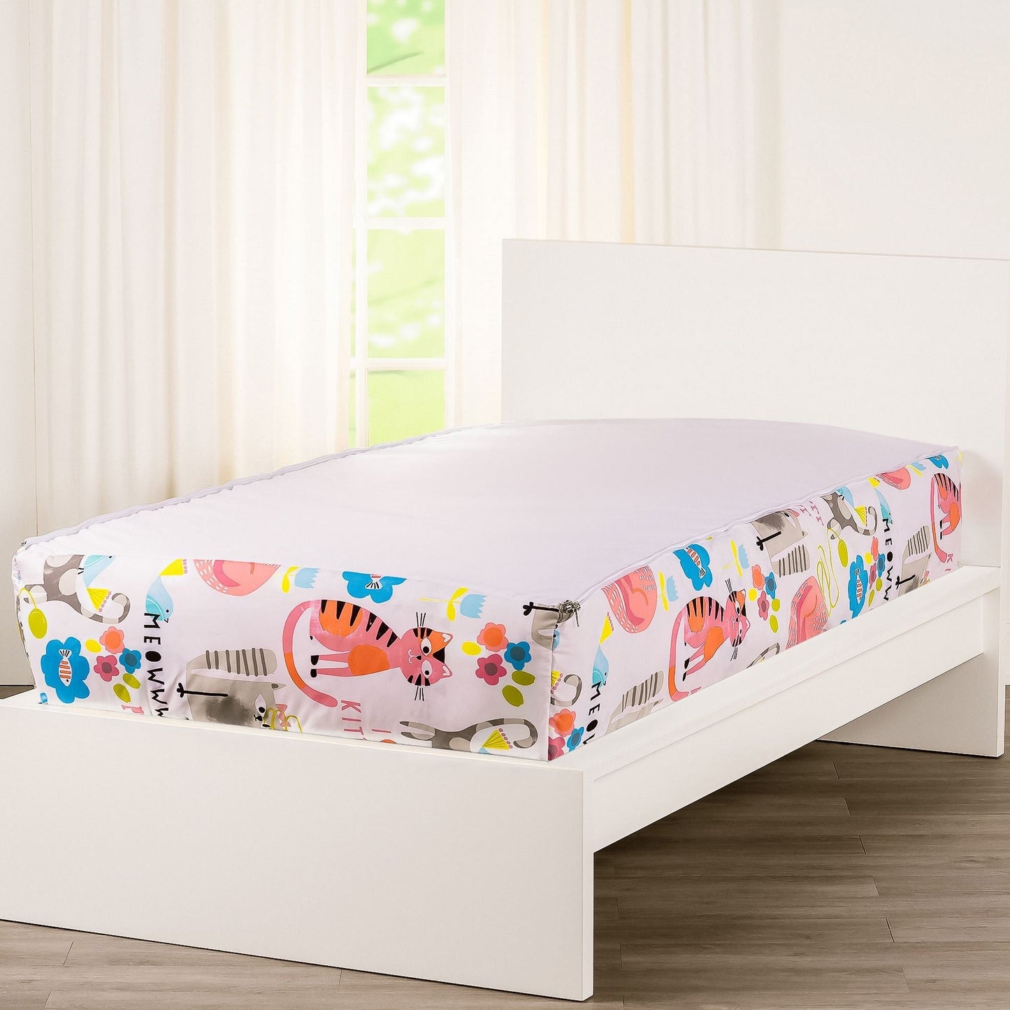 Ensemble de literie Siscovers I Heart Cats Bunkie Deluxe avec fermeture éclair