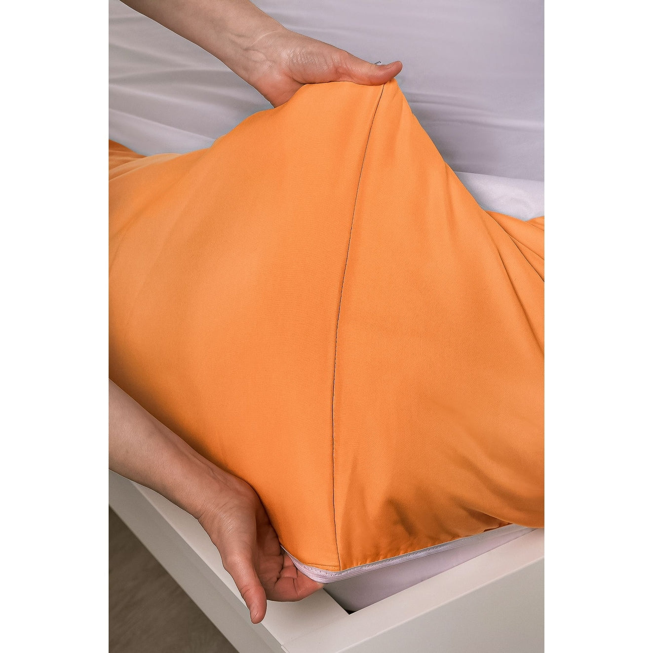 Ensemble de literie Siscovers Orange Bunkie Deluxe avec fermeture éclair